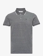 Casual Friday - CFTRISTAN two tone polo shirt - short-sleeved polos - anthracite black - 0