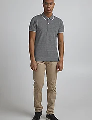 Casual Friday - CFTRISTAN two tone polo shirt - short-sleeved polos - anthracite black - 2