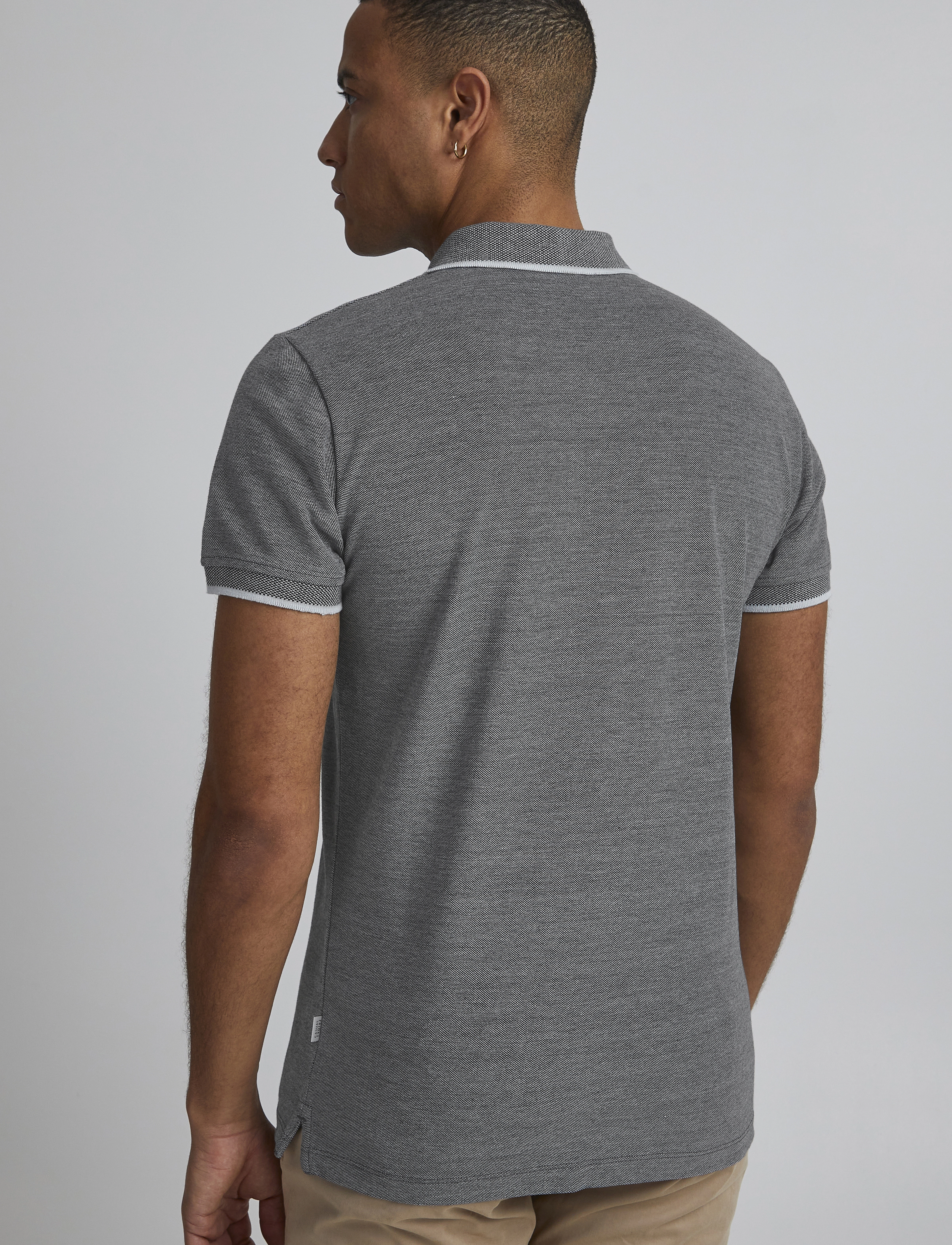 Casual Friday - CFTRISTAN two tone polo shirt - anthracite black - 4