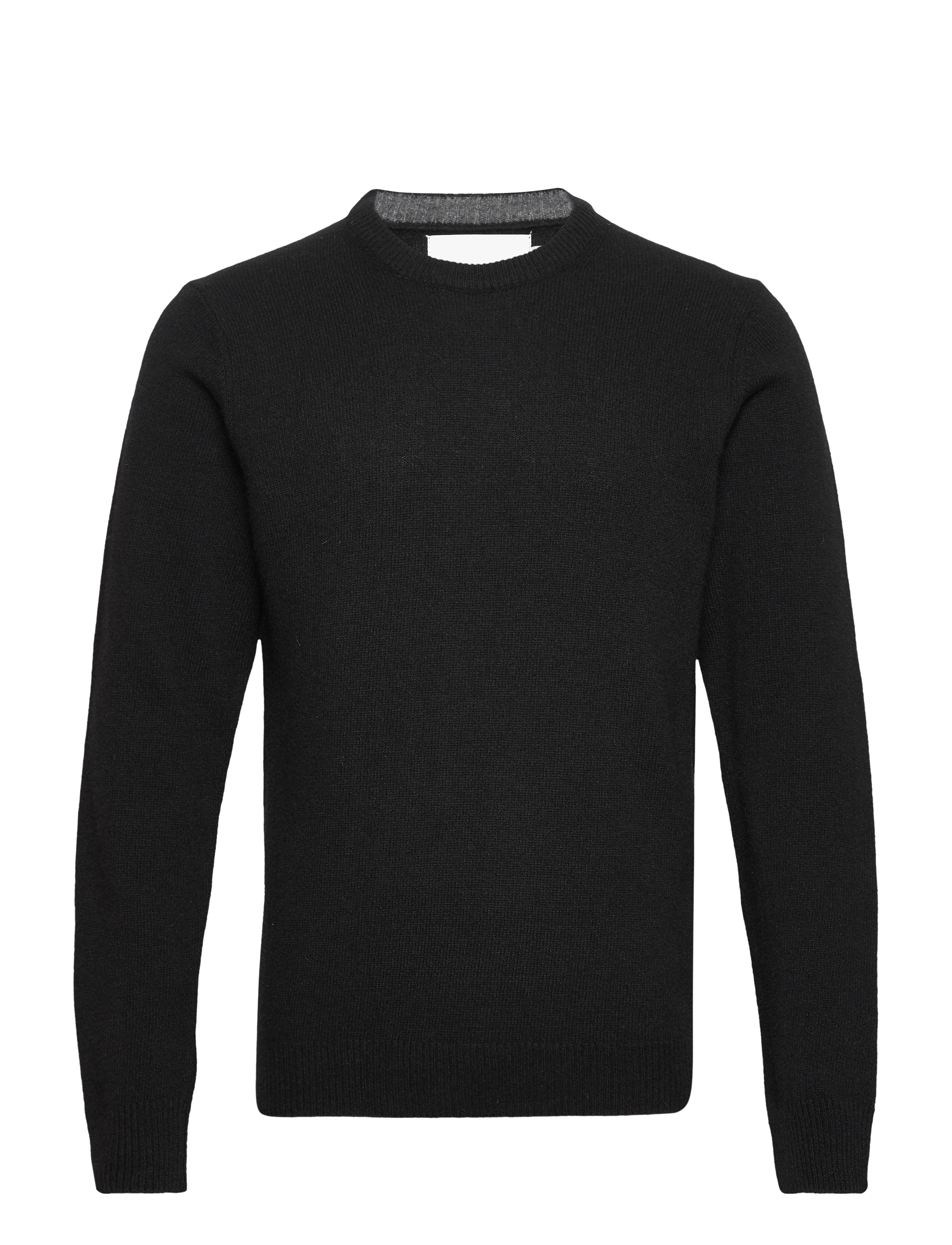 Casual Friday CFKARL LAMBSWOOL CREW NECK KNI - Rundhals - ANTHRACITE BLACK / black