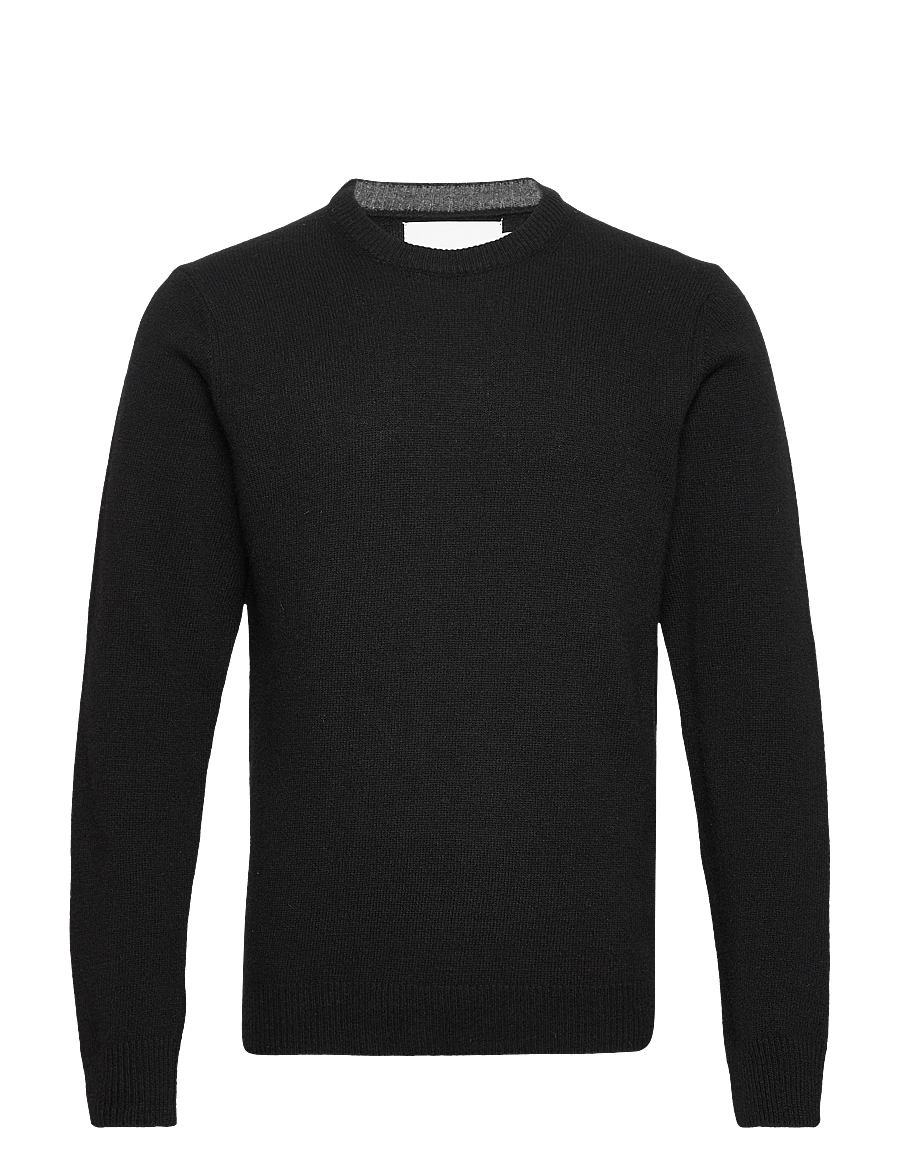 Casual Friday - CFKARL LAMBSWOOL CREW NECK KNI - Ümmarguse kaelusega kudumid - anthracite black - 1