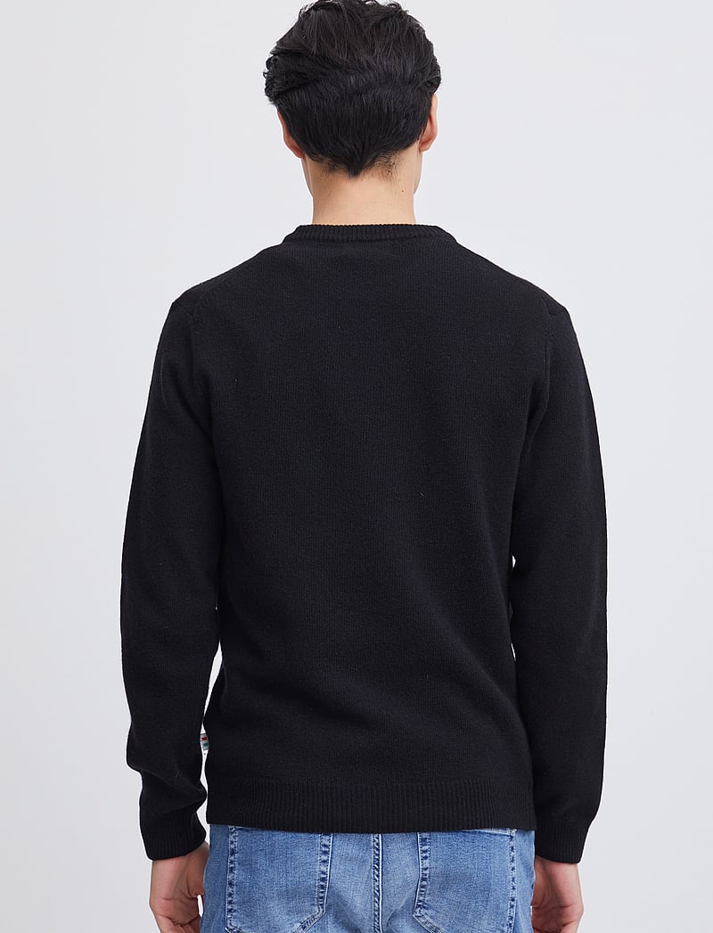 Casual Friday - CFKARL LAMBSWOOL CREW NECK KNI - rund hals - anthracite black - 4