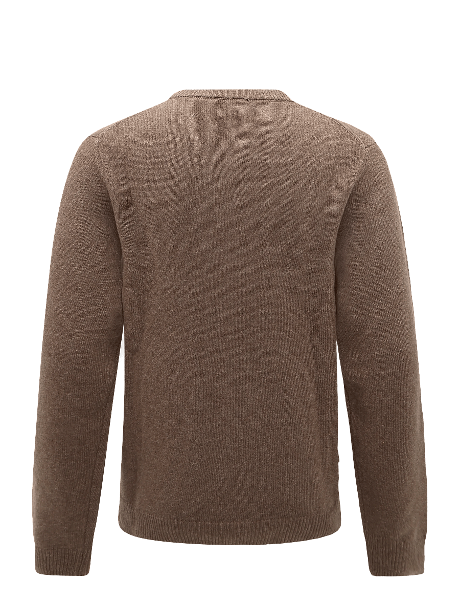Casual Friday - CFKARL LAMBSWOOL KNIT - rundhalsad - chocolate chip melange - 1