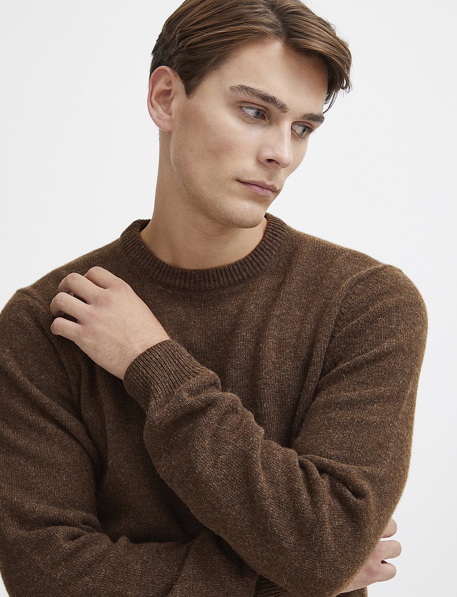 Casual Friday - CFKARL LAMBSWOOL KNIT - rundhals - demitasse melange - 5
