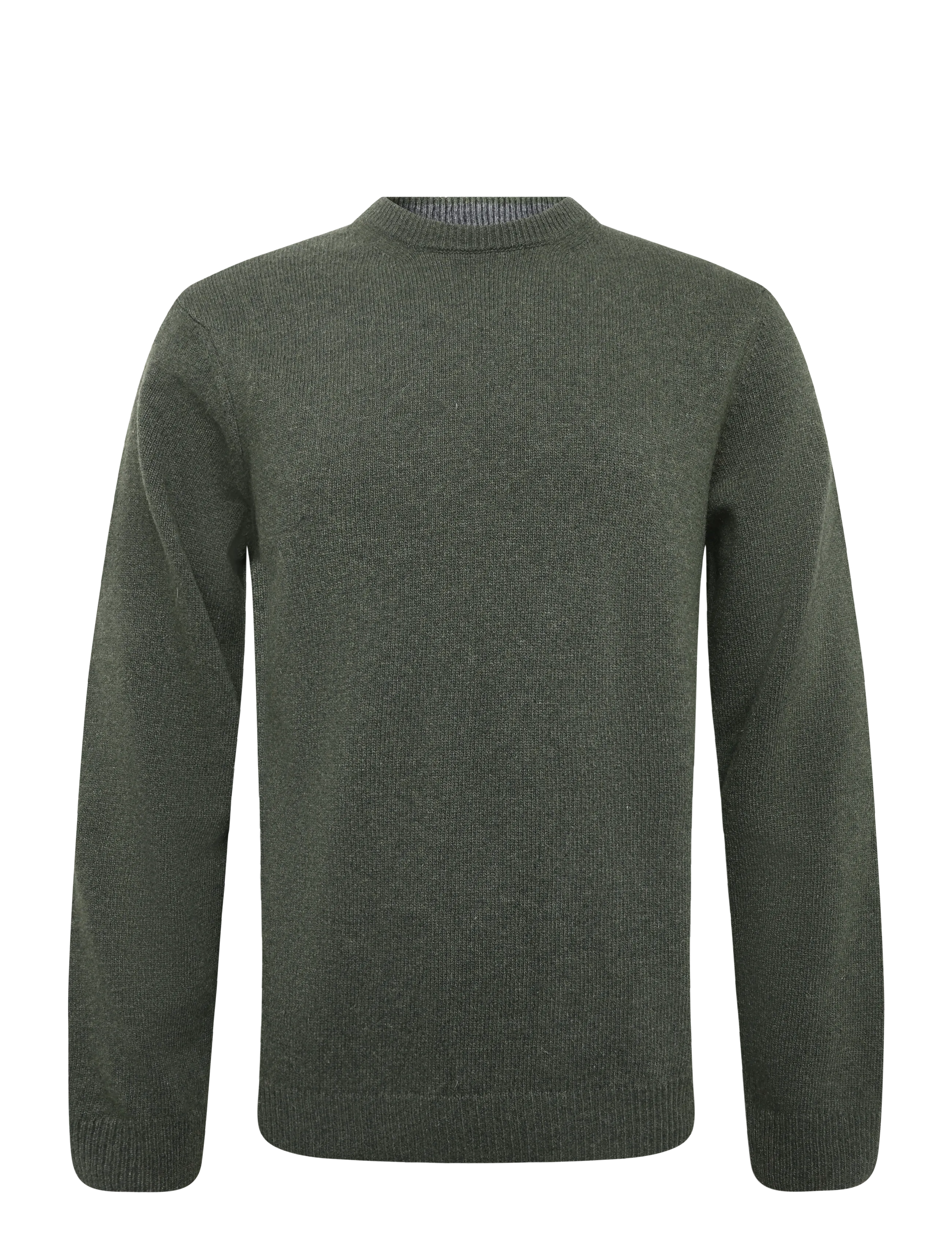 Casual Friday CFKARL LAMBSWOOL KNIT - Rundhalsad - ELEGANCE MELANGE / khaki/green