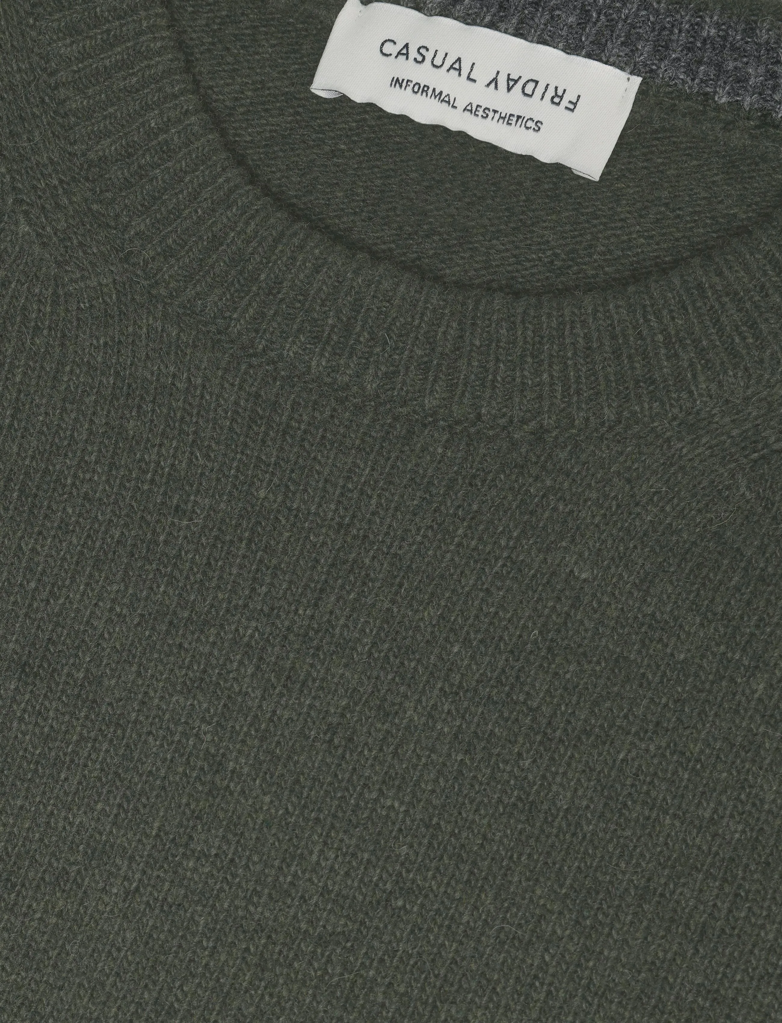 Casual Friday - CFKARL LAMBSWOOL KNIT - rundhalsad - elegance melange - 2