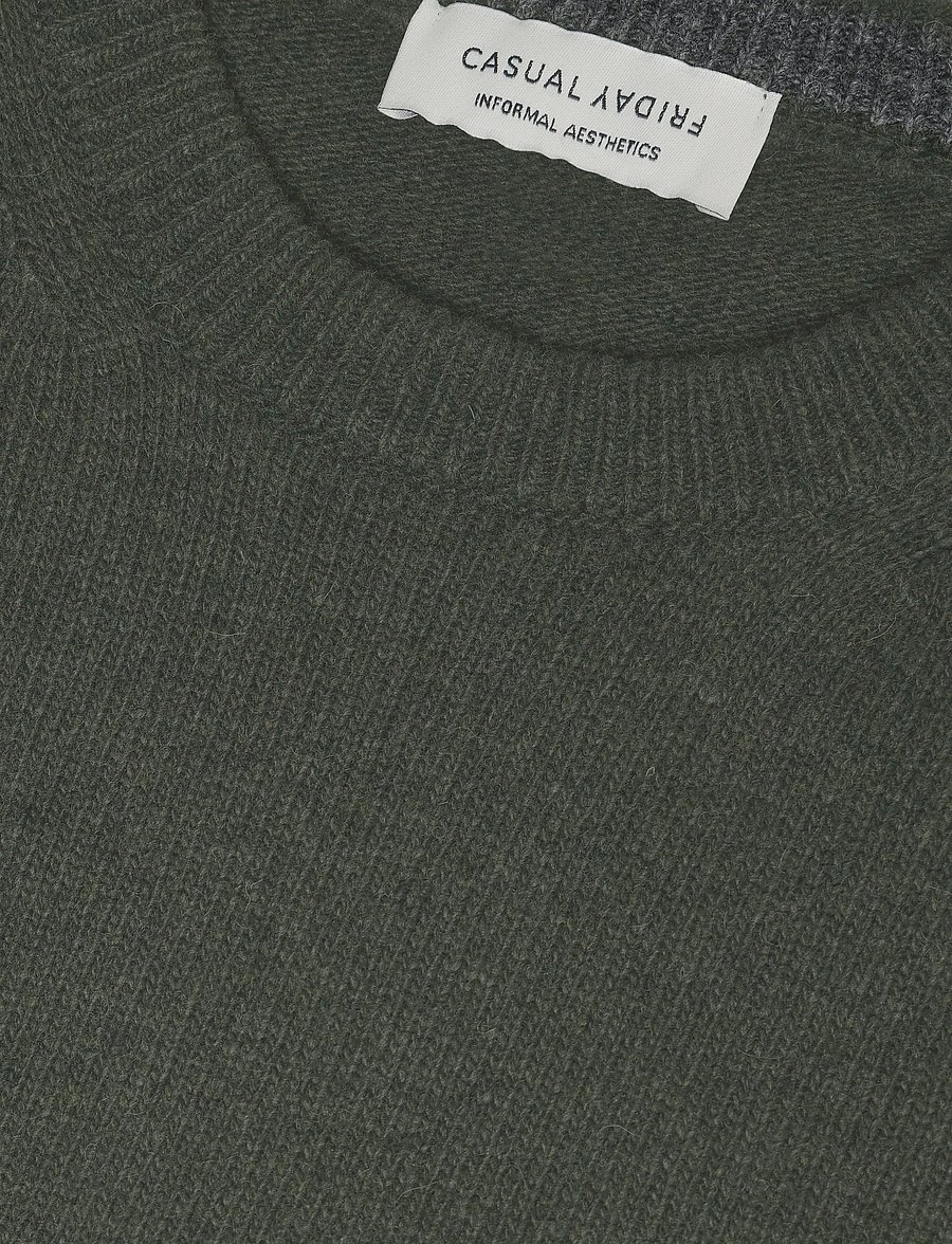 Casual Friday - CFKARL LAMBSWOOL KNIT - rundhalsad - elegance melange - 2