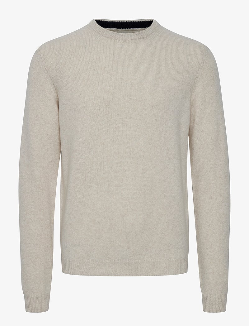 Casual Friday - CFKARL LAMBSWOOL CREW NECK KNI - rundhals - light sand melange - 0