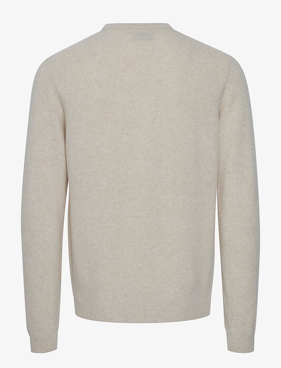 Casual Friday - CFKARL LAMBSWOOL KNIT - rundhalsad - light sand melange - 1