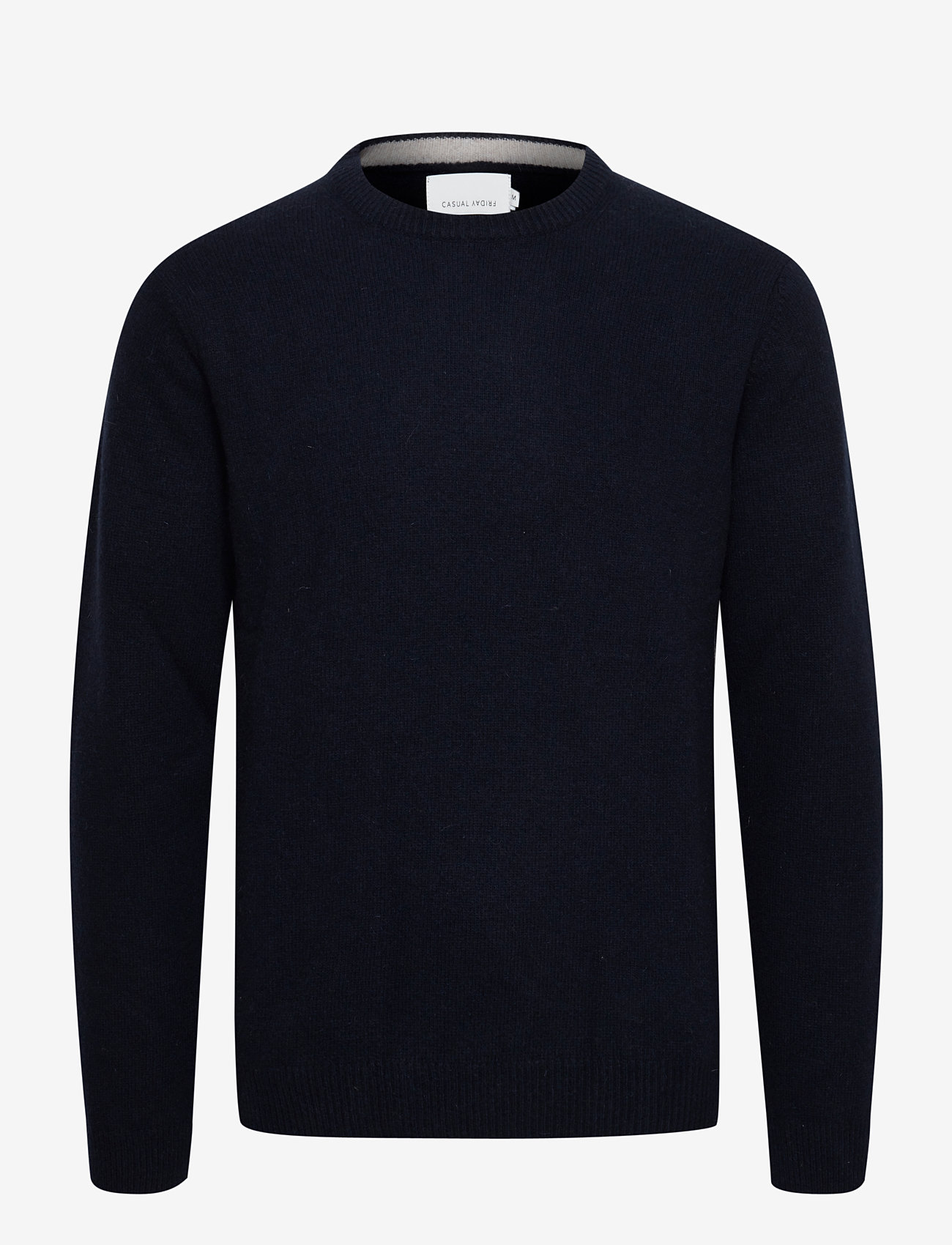 Casual Friday - CFKARL LAMBSWOOL KNIT - prjónaðir kragar - navy blazer - 0