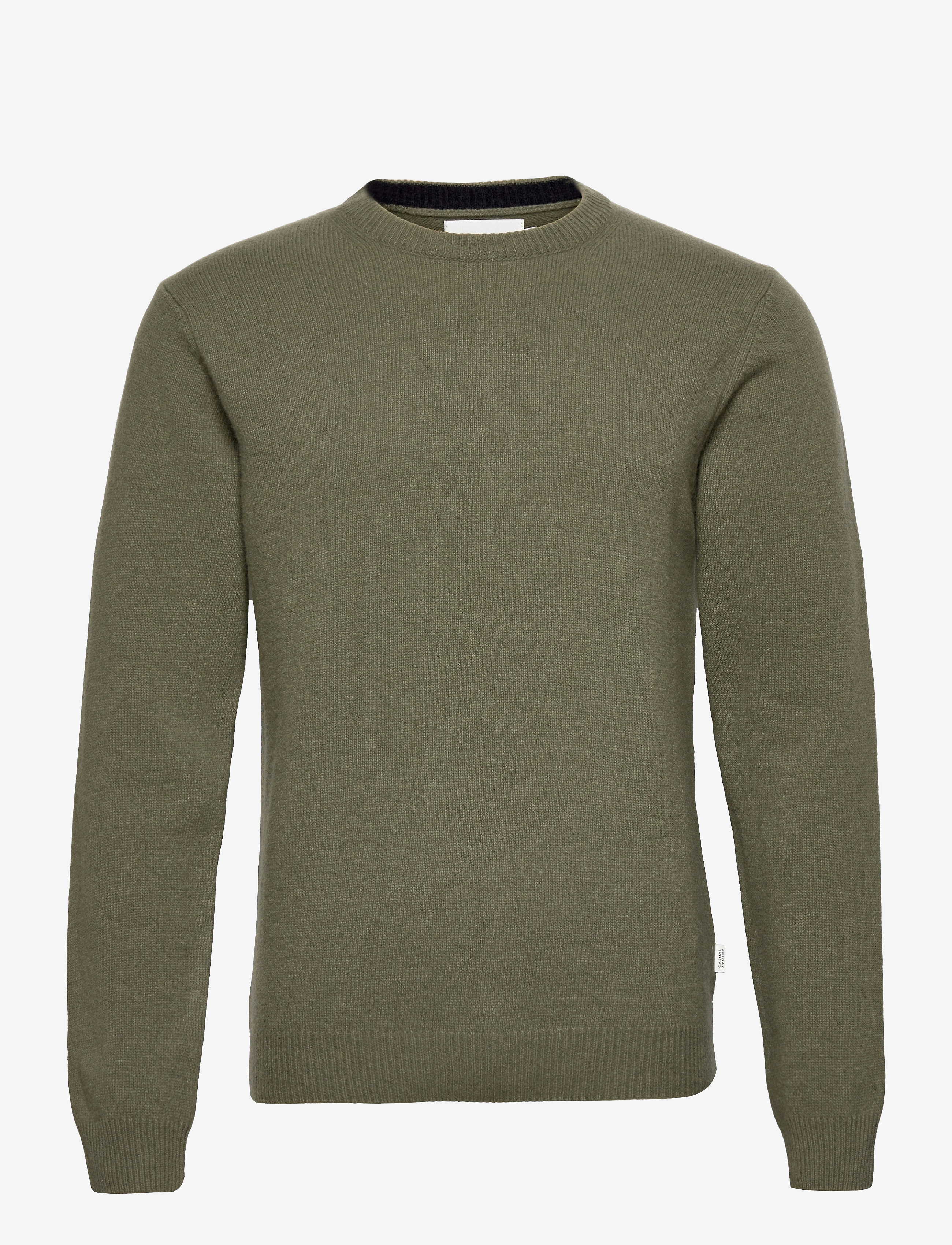 CFKARL LAMBSWOOL CREW NECK KNI - OLIVINE MELANGE