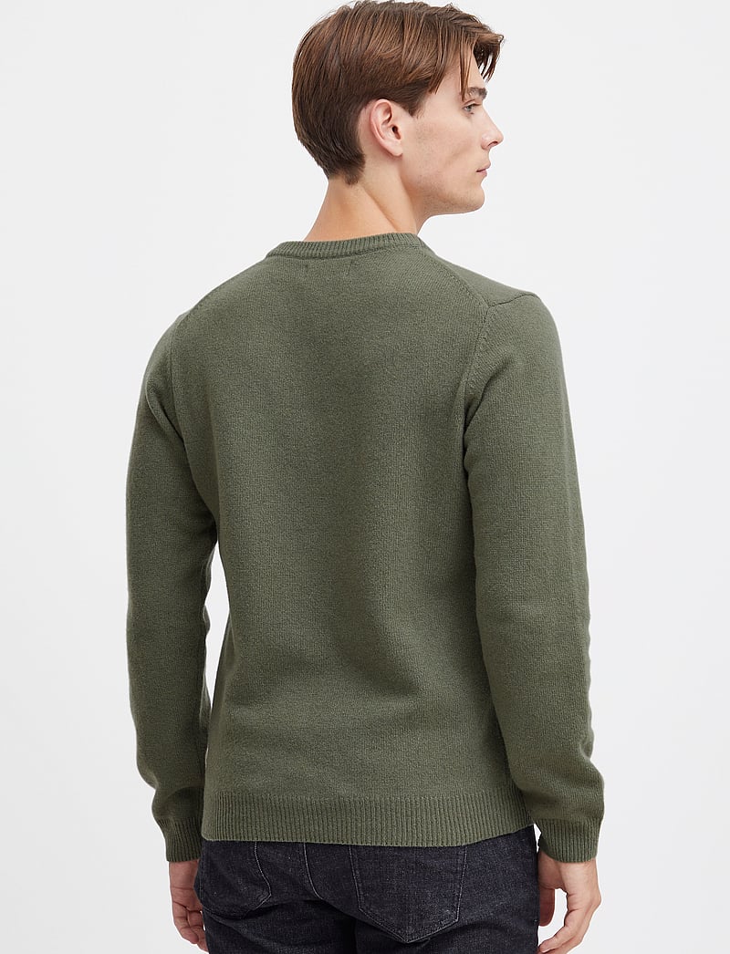 Casual Friday - CFKARL LAMBSWOOL CREW NECK KNI - rund hals - olivine melange - 4