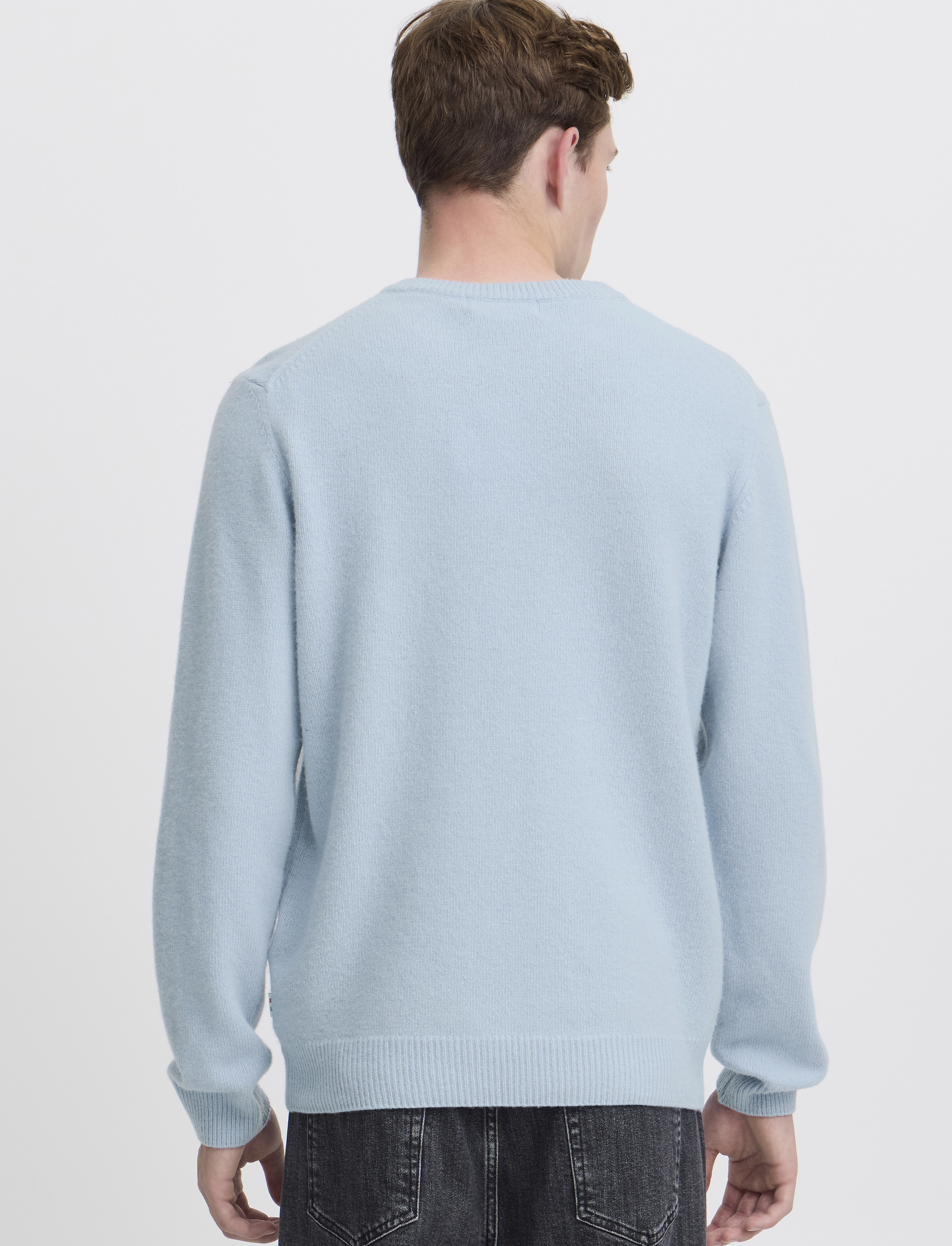 Casual Friday - CFKARL LAMBSWOOL KNIT - trøjer - placid blue - 4