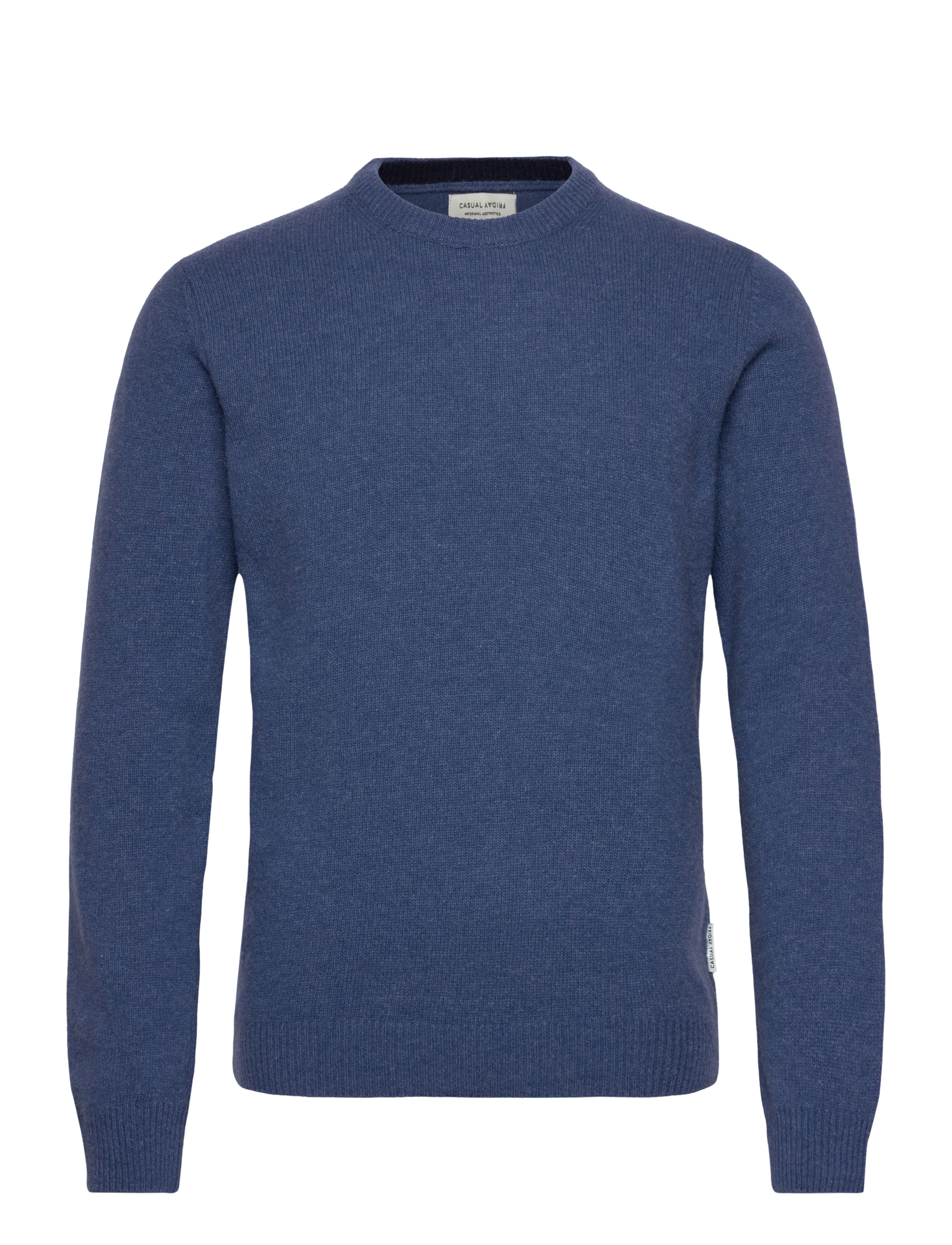 Casual Friday - CFKARL LAMBSWOOL KNIT - trøjer - true navy melange - 1