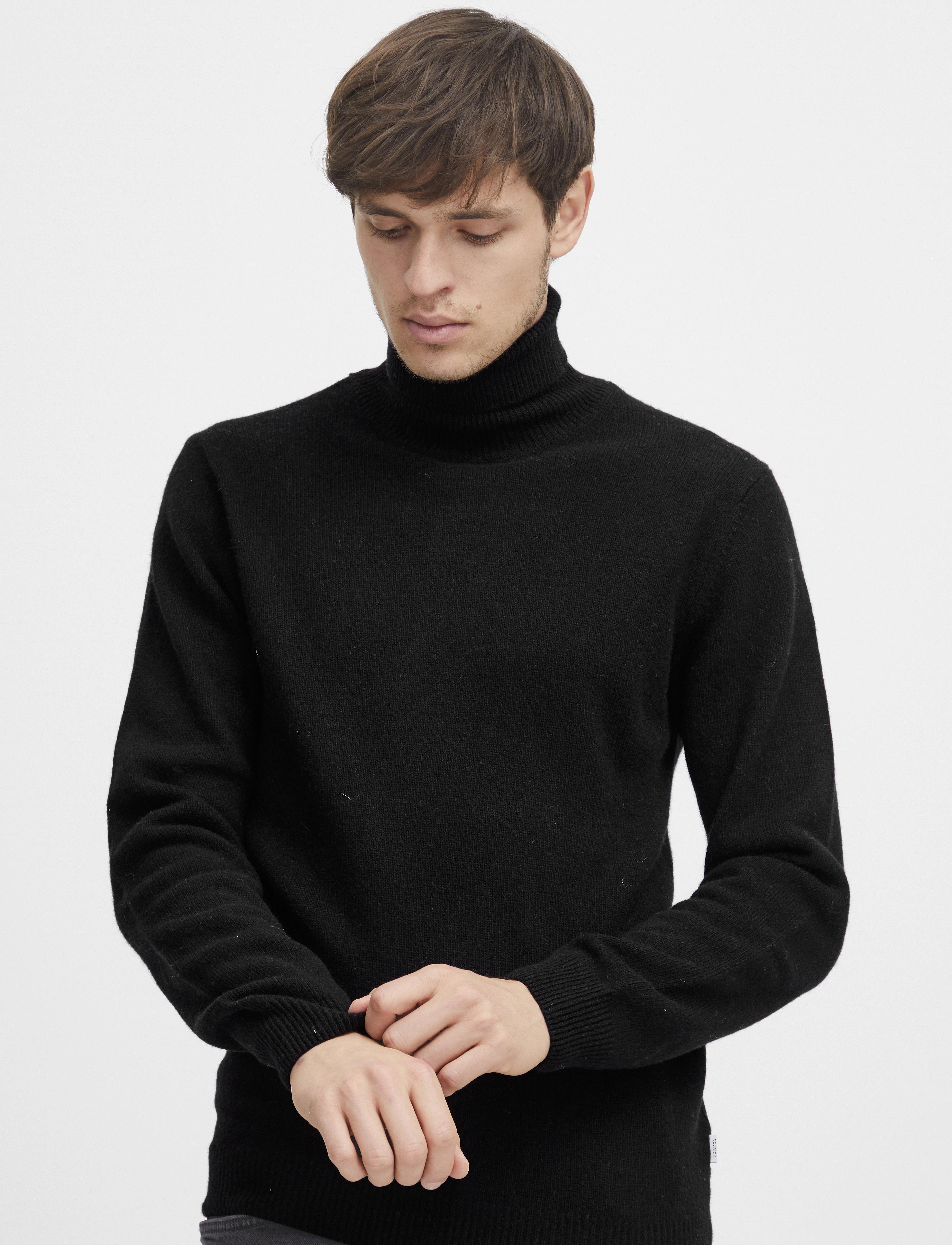 Casual Friday - CFKARL ROLL NECK BOUNTY KNIT - rullekraver - anthracite black - 3