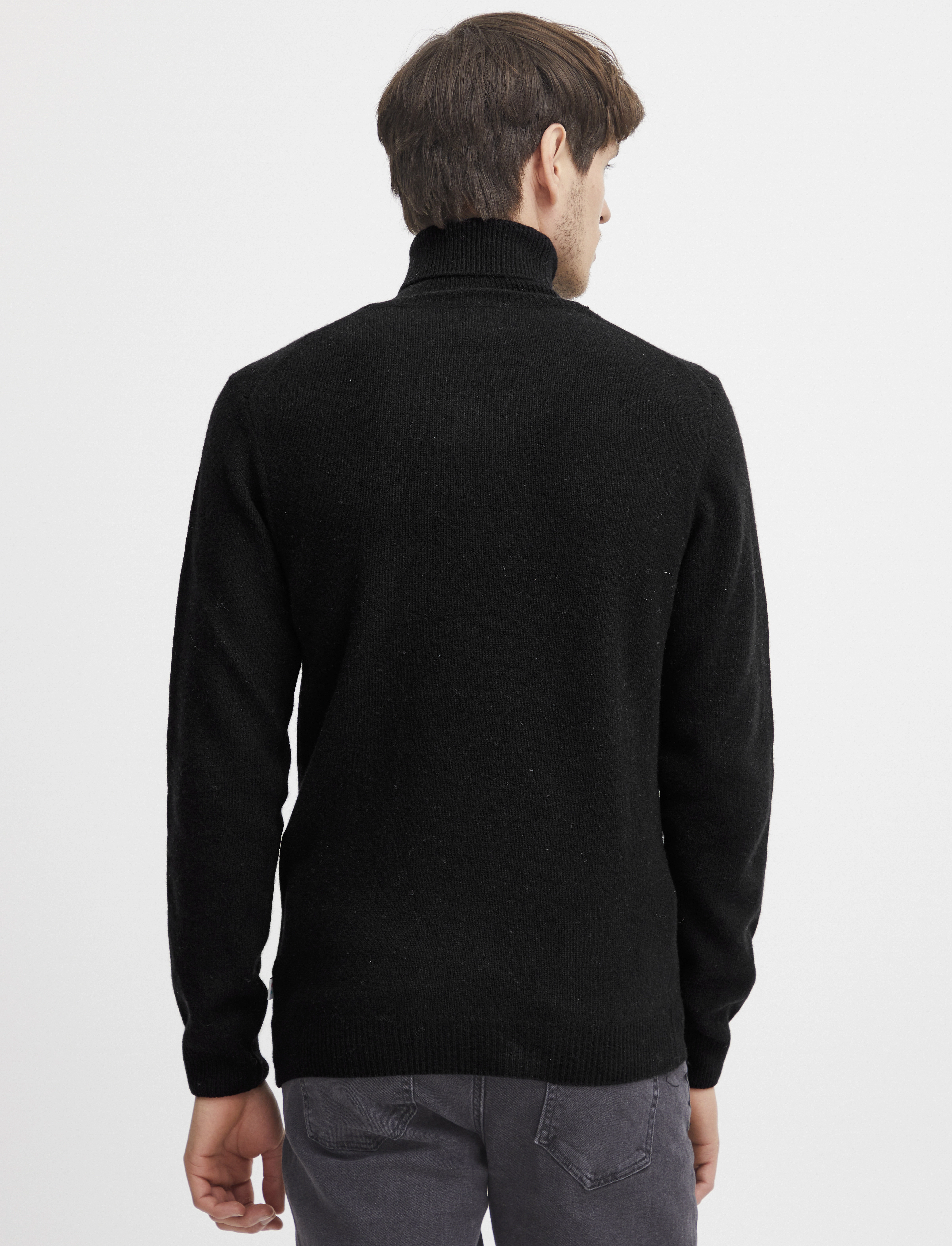 Casual Friday - CFKARL ROLL NECK BOUNTY KNIT - rullekraver - anthracite black - 4
