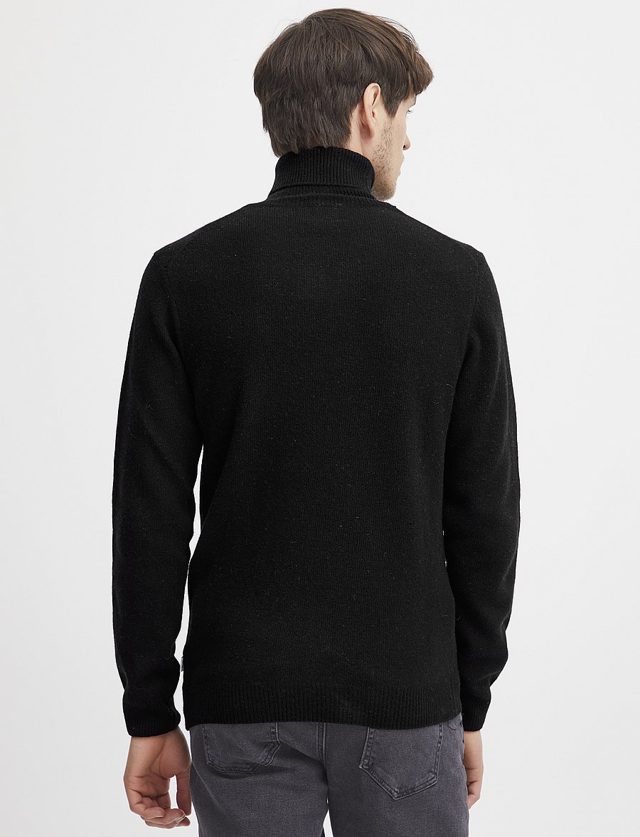 Casual Friday - CFKARL ROLL NECK BOUNTY KNIT - rullekraver - anthracite black - 4