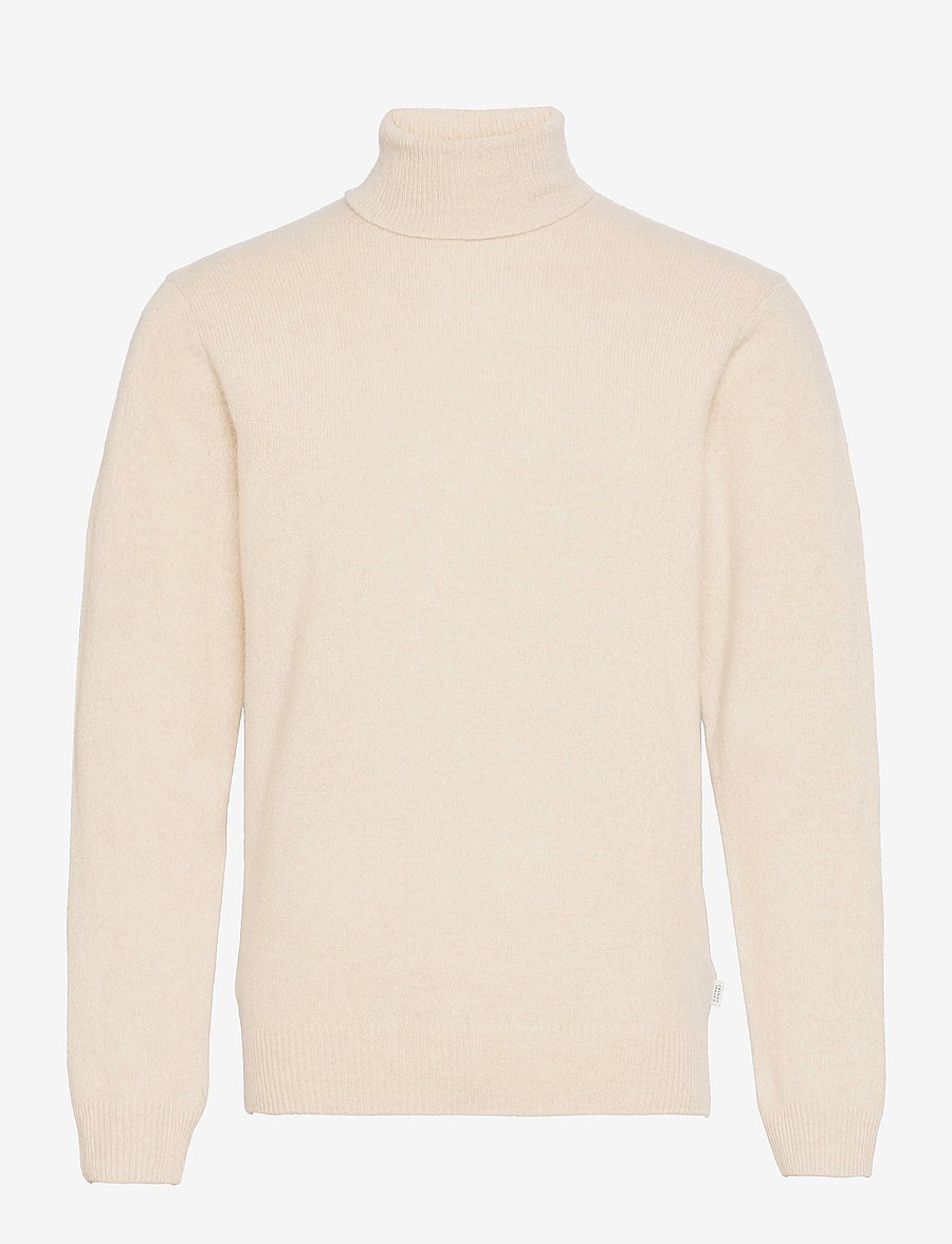 Casual Friday - CFKARL ROLL NECK BOUNTY KNIT - rollkragen - light sand melange - 0