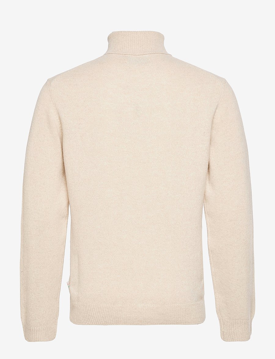 Casual Friday - CFKARL ROLL NECK BOUNTY KNIT - rollkragen - light sand melange - 1
