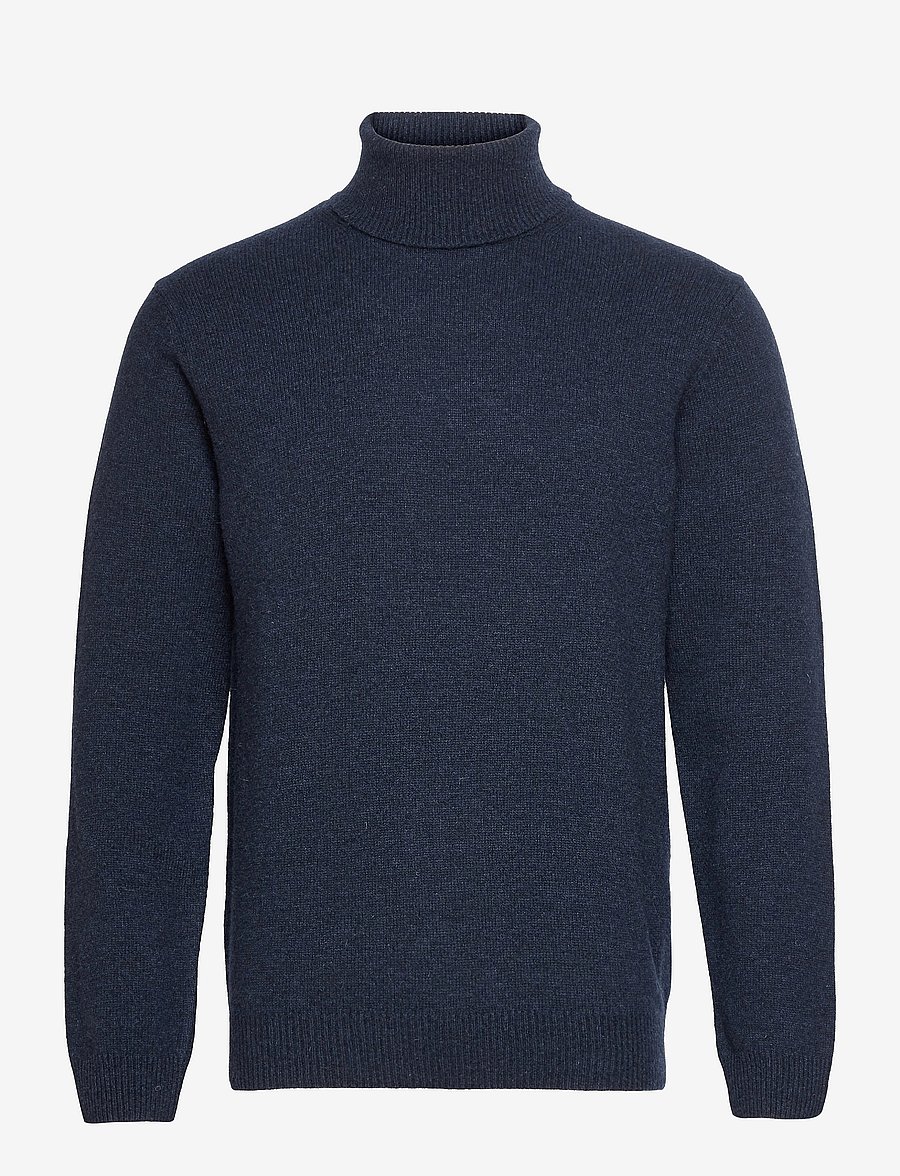 Casual Friday - CFKARL ROLL NECK BOUNTY KNIT - rullekraver - navy blazer - 1