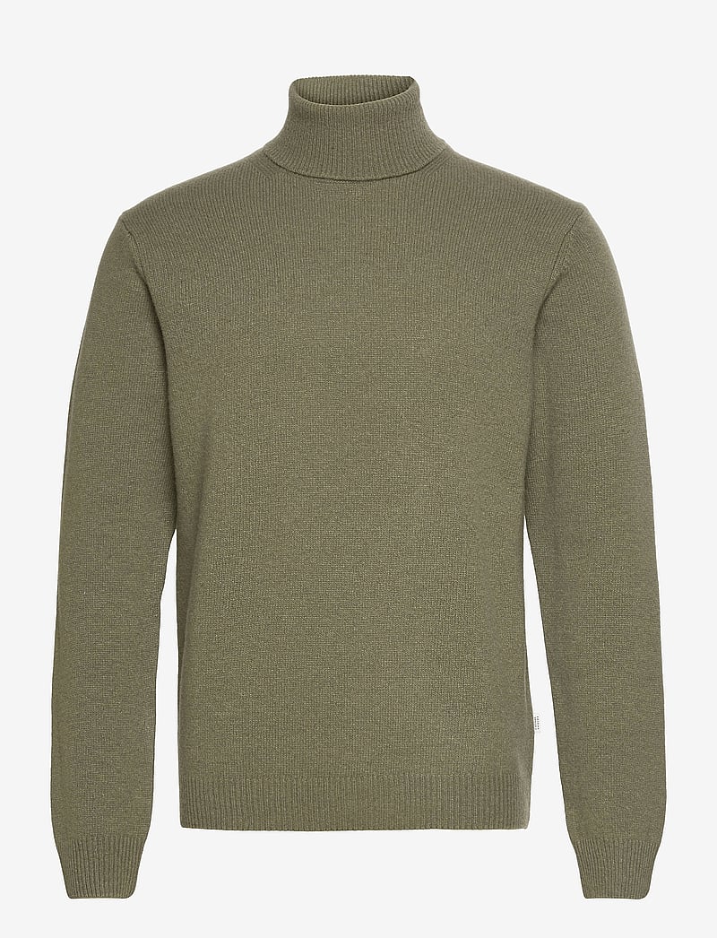 Casual Friday - CFKARL ROLL NECK BOUNTY KNIT - poolokaulus - olivine melange - 0