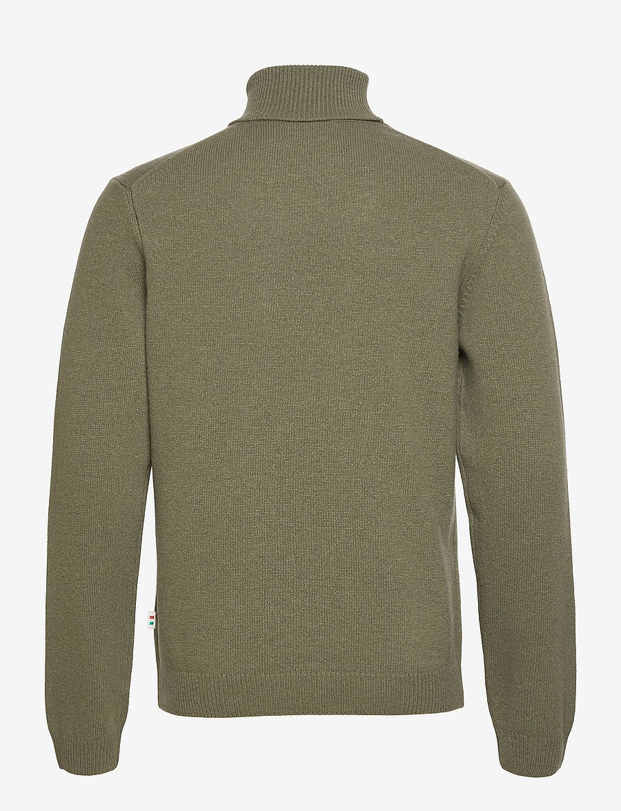 Casual Friday - CFKARL ROLL NECK BOUNTY KNIT - polokrage - olivine melange - 1