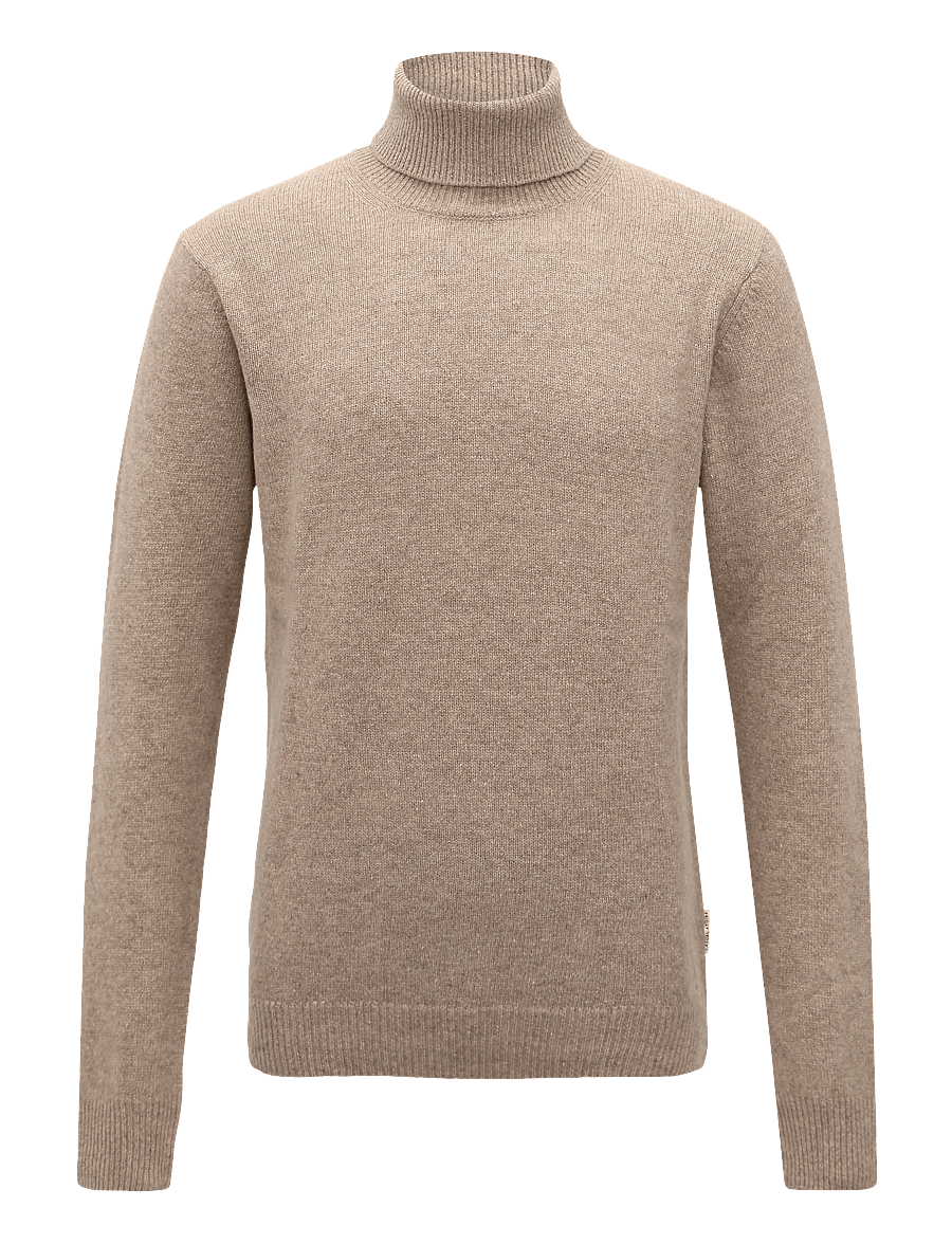 Casual Friday - CFKARL ROLL NECK BOUNTY KNIT - kõrge kaelusega - silver mink melange - 1