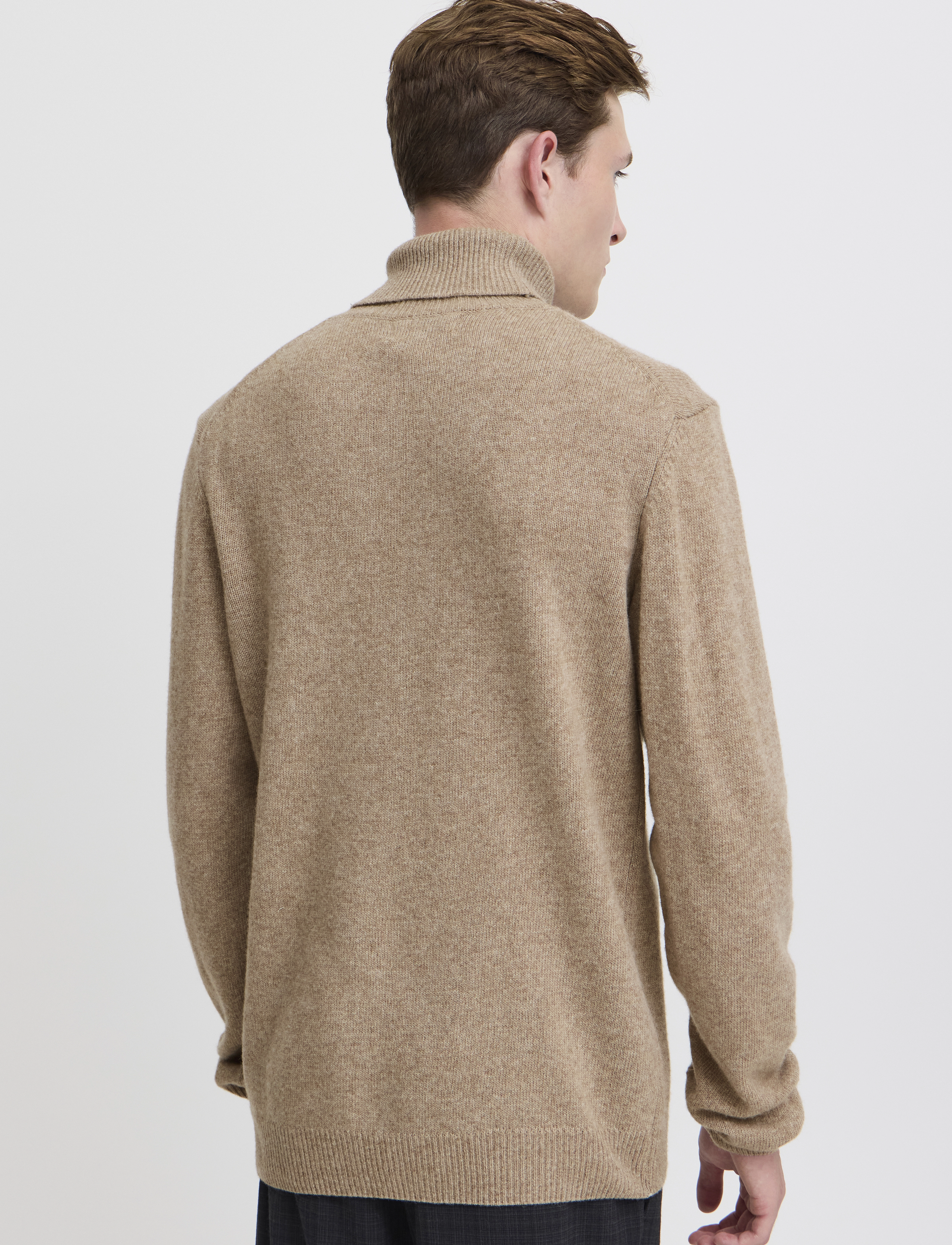 Casual Friday - CFKARL ROLL NECK BOUNTY KNIT - kõrge kaelusega - silver mink melange - 4