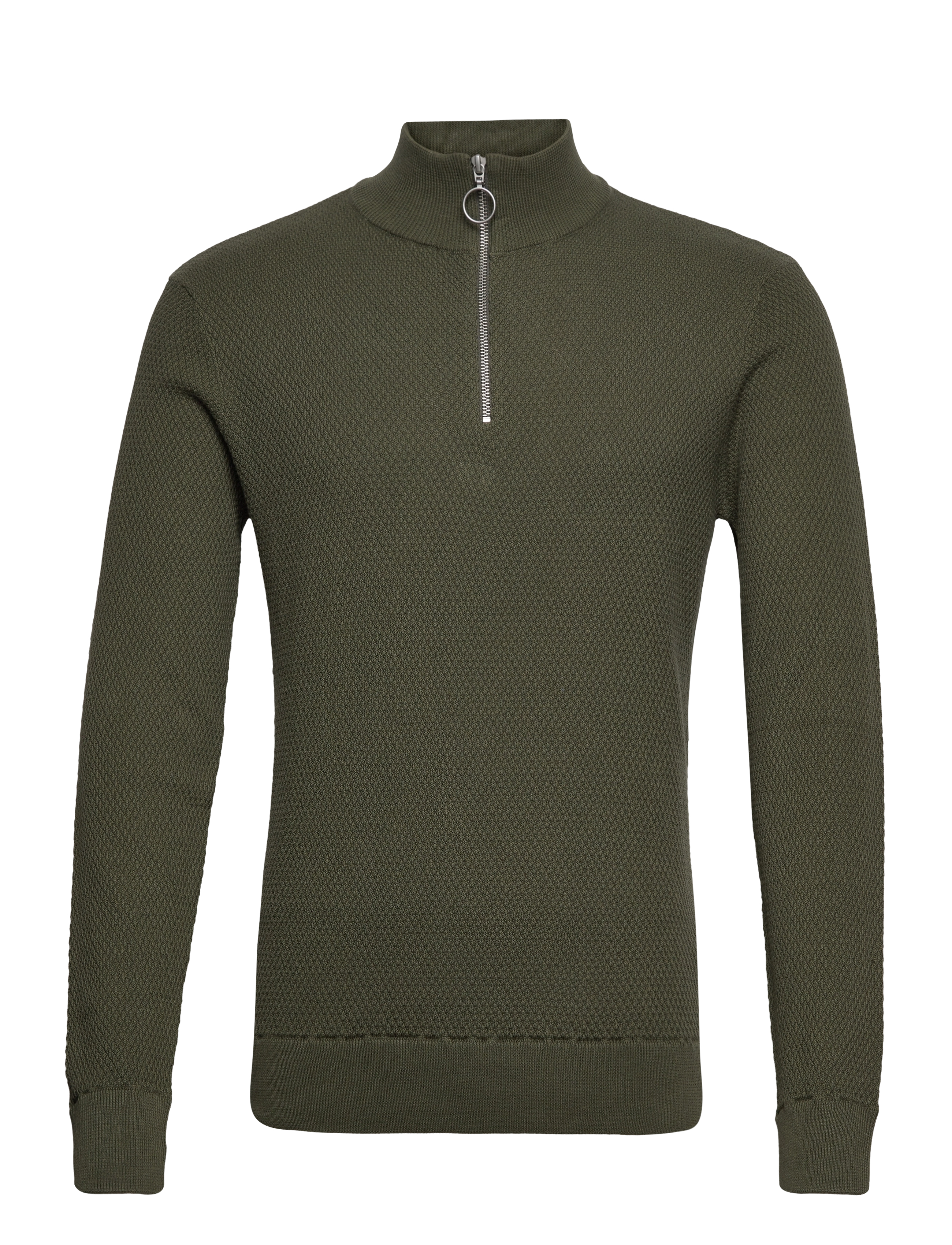 Karlo structured zipper knit - BEETLE