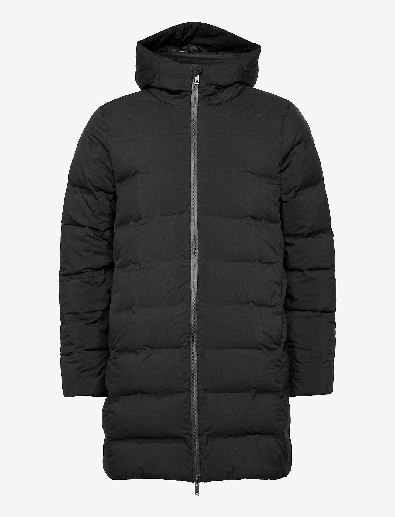 Casual Friday - Osvald long duffer jacket - anthracite black - 0