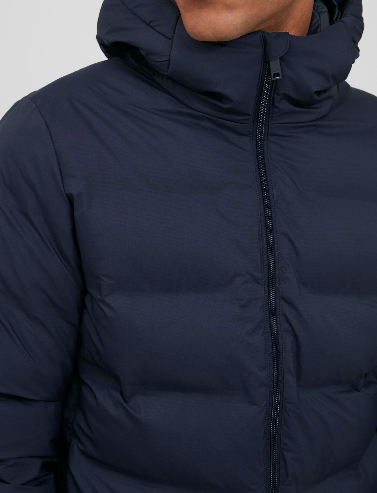 Casual Friday - Osvald long duffer jacket - navy blazer - 5