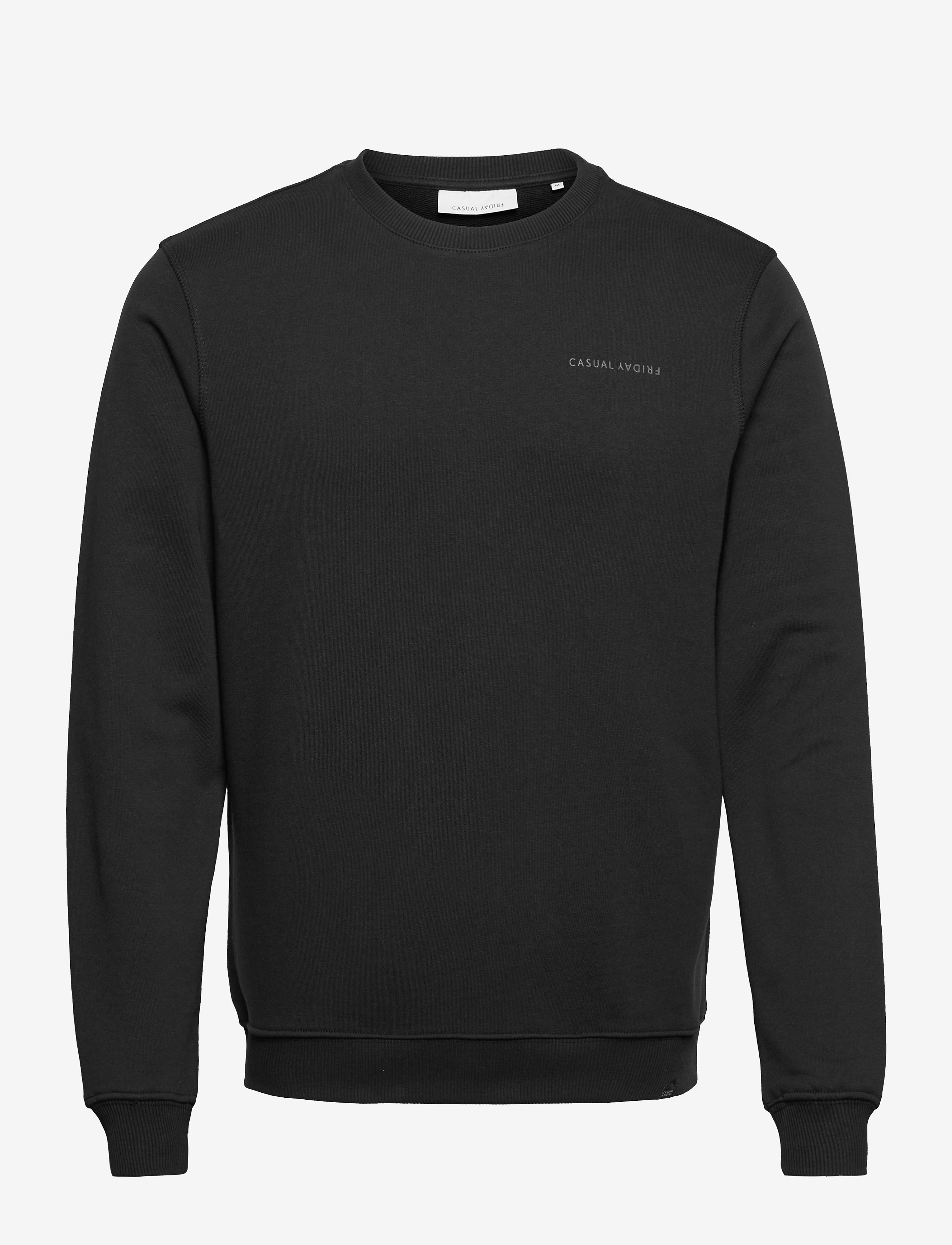 Casual Friday CFSEVERIN Crew Neck Sweat - Dressipluusid - ANTHRACITE BLACK / black