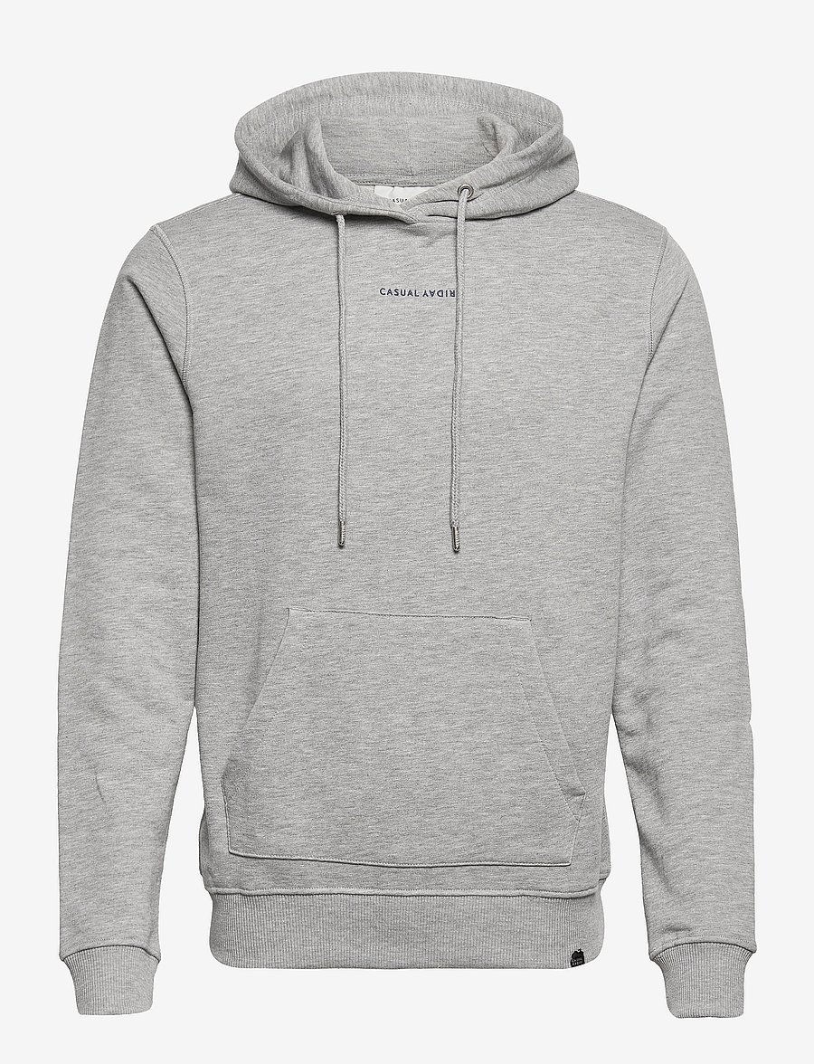 Casual Friday - CFSINIUS Hoddie Sweat - kapuzenpullover - light grey melange - 1