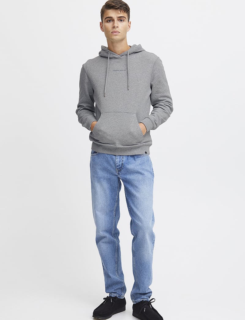Casual Friday - CFSINIUS Hoddie Sweat - hoodies - light grey melange - 0
