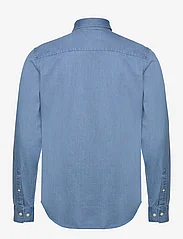 Casual Friday - CFANTON BD LS denim chambray shirt - bursdagsgaver - denim light blue - 1
