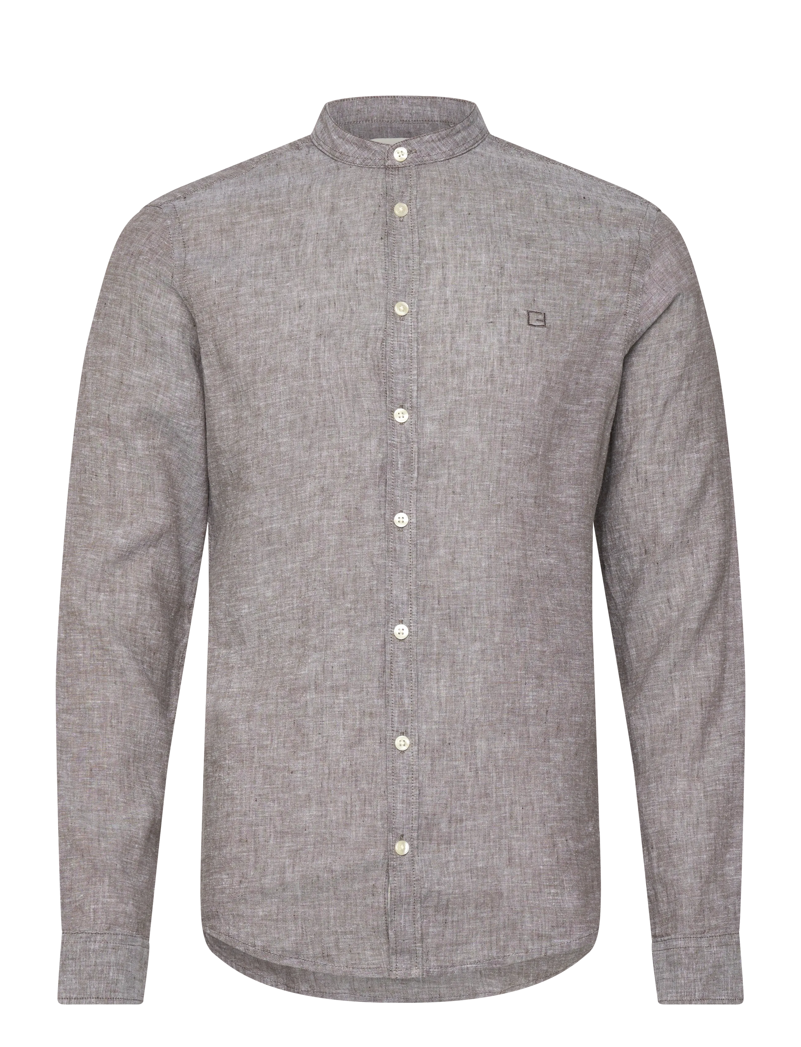 Casual Friday CFANTON LS CC LINEN SHIRT - Casual Friday - WREN MELANGE / grey