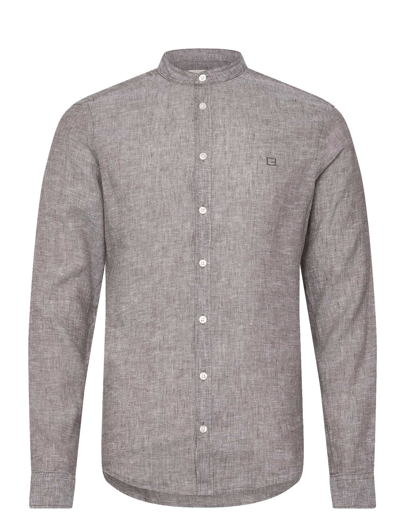 CFANTON LS CC LINEN SHIRT - WREN MELANGE