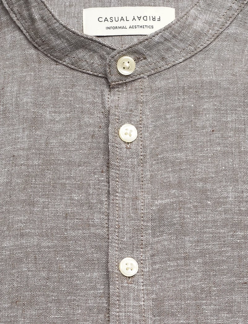 Casual Friday - CFANTON LS CC LINEN SHIRT - leinenhemden - wren melange - 2