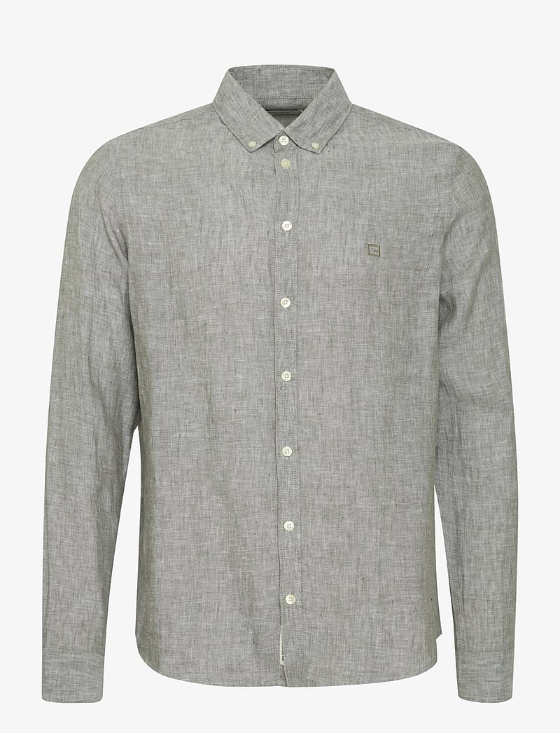 Casual Friday - CFANTON BD LS LINEN SHIRT - hørskjorter - agave green - 1