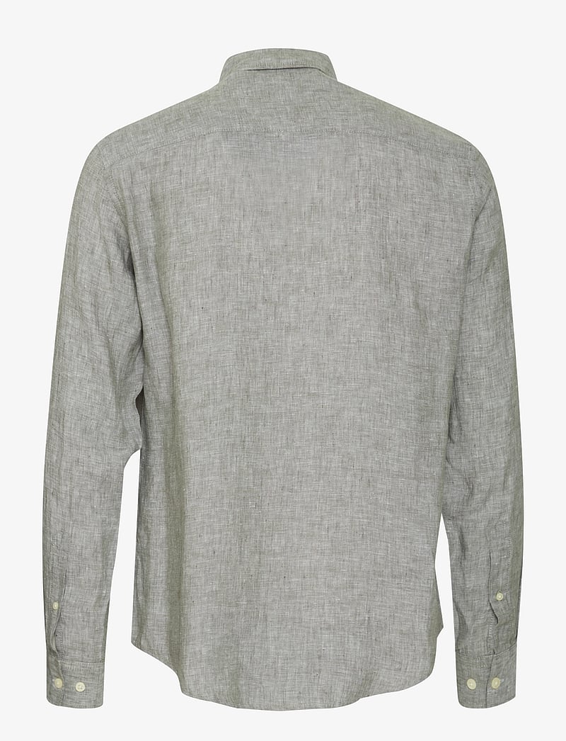 Casual Friday - CFANTON BD LS LINEN SHIRT - hørskjorter - agave green - 2