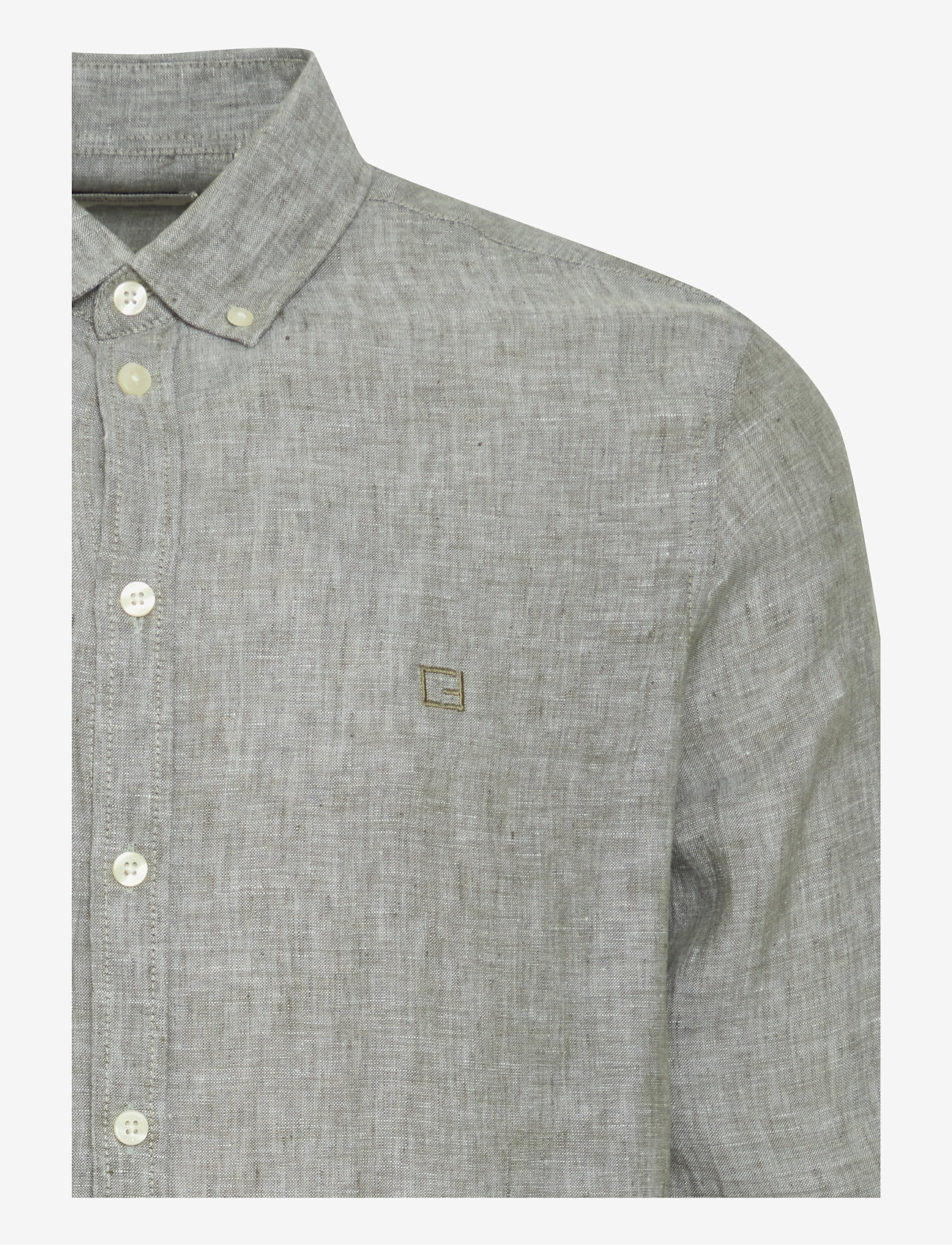 Casual Friday - CFANTON BD LS LINEN SHIRT - hørskjorter - agave green - 3