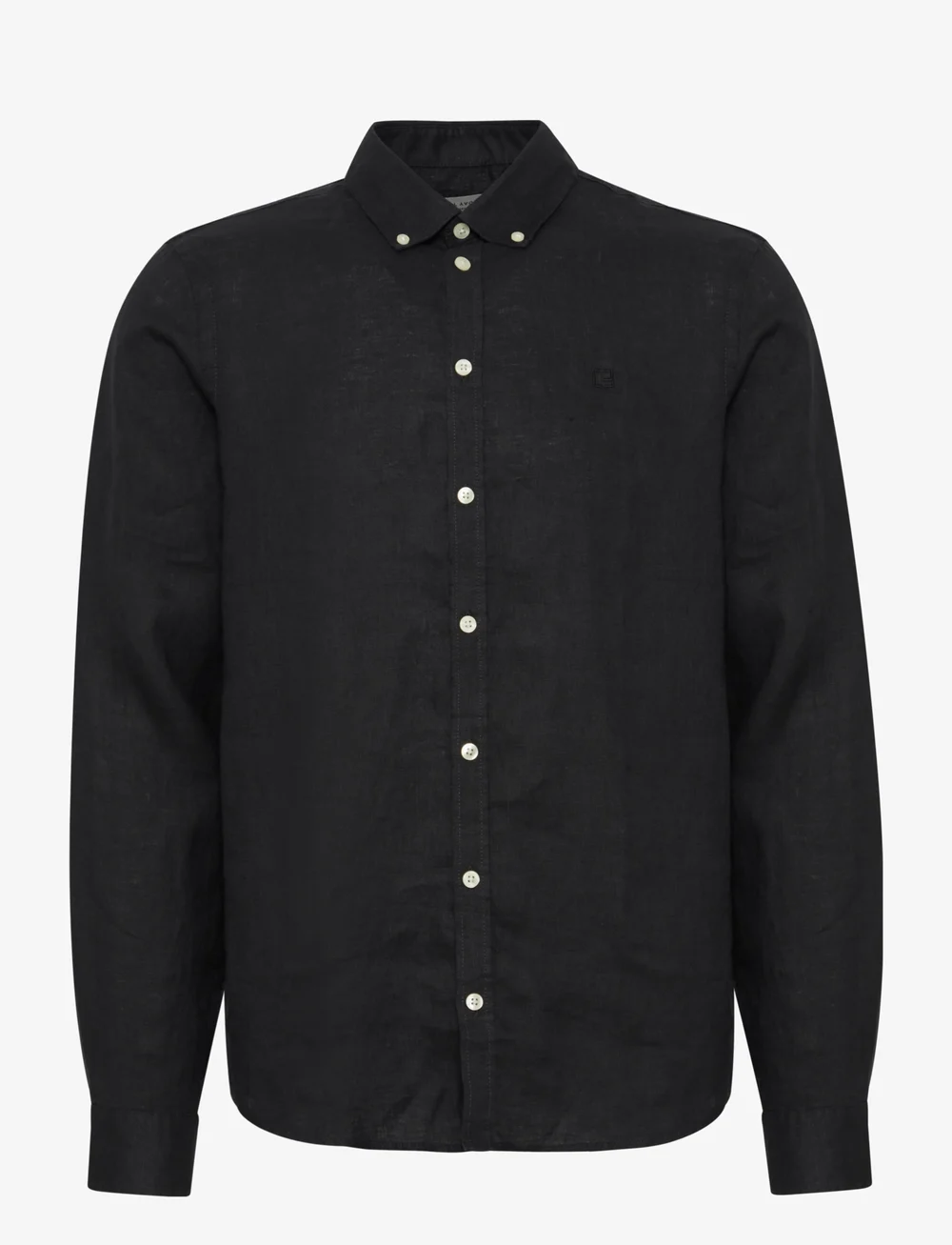 Casual Friday - CFANTON BD LS linen shirt - linased särgid - black beauty - 1