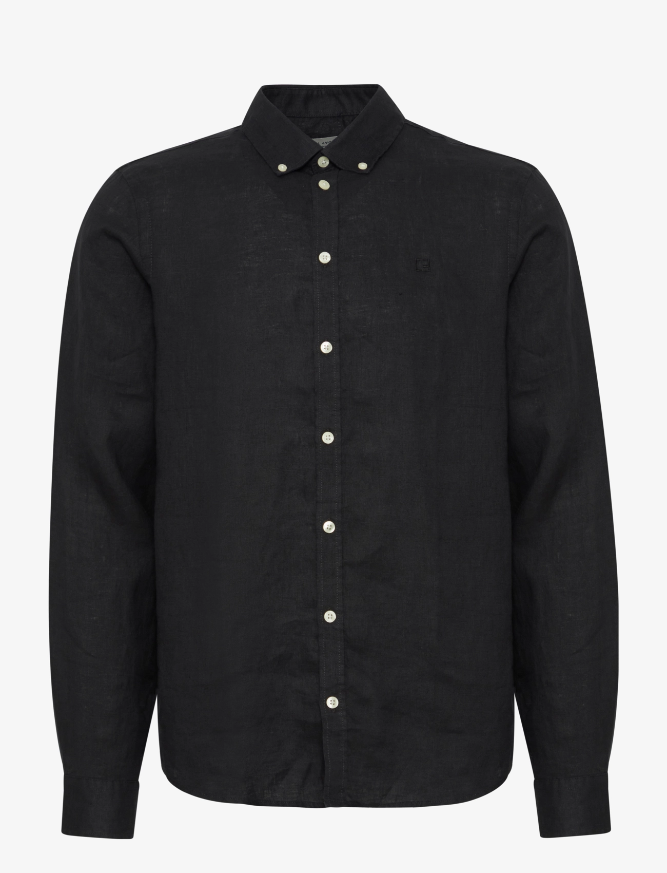 Casual Friday CFANTON BD LS LINEN SHIRT - Casual Friday - BLACK BEAUTY / black