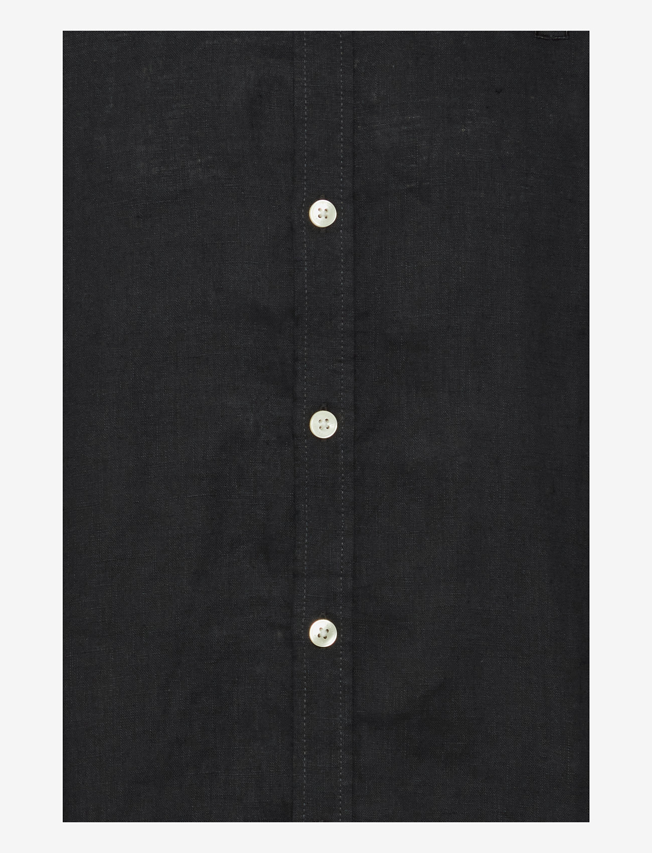 Casual Friday - CFANTON BD LS LINEN SHIRT - hørskjorter - black beauty - 3
