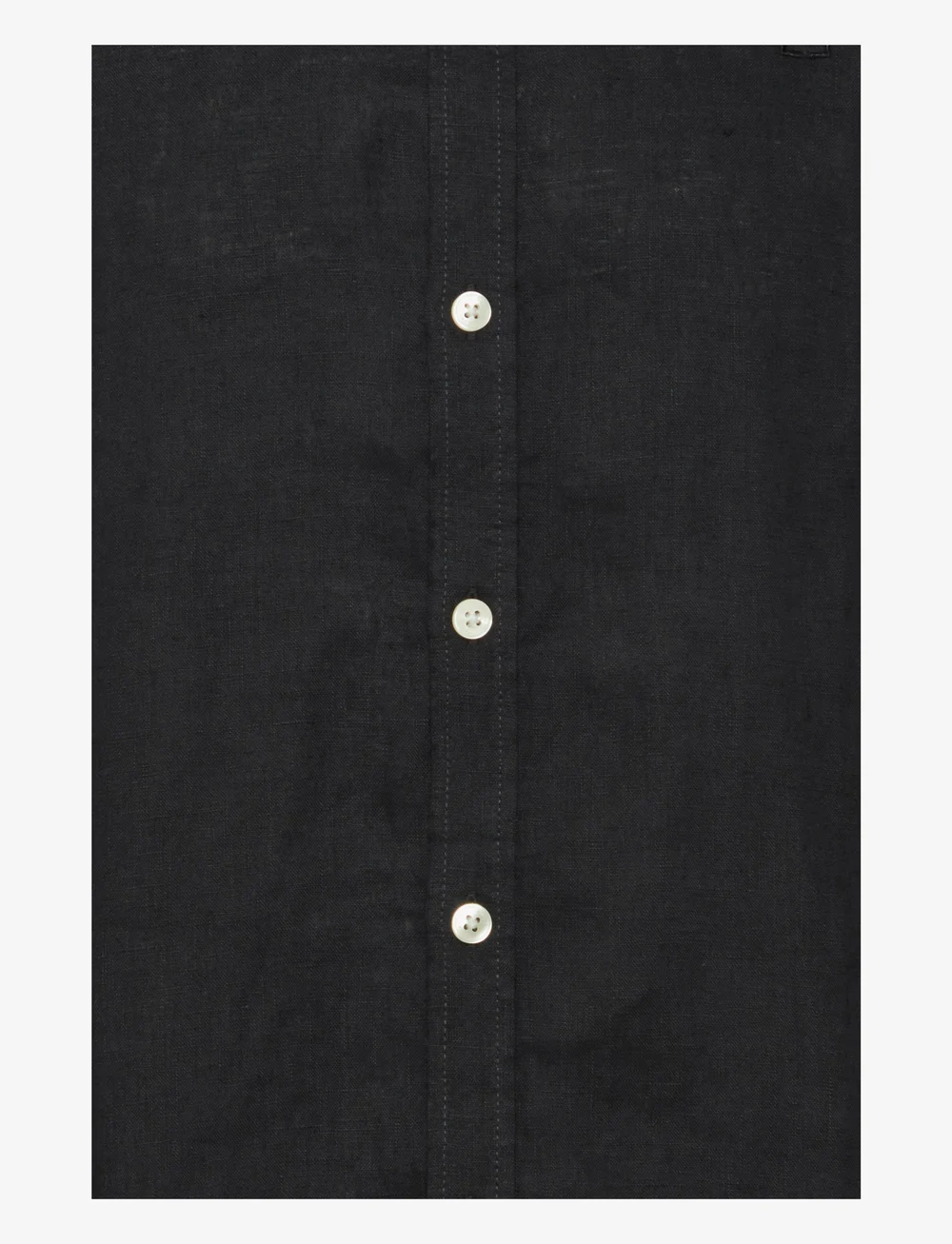 Casual Friday - CFANTON BD LS linen shirt - linased särgid - black beauty - 3