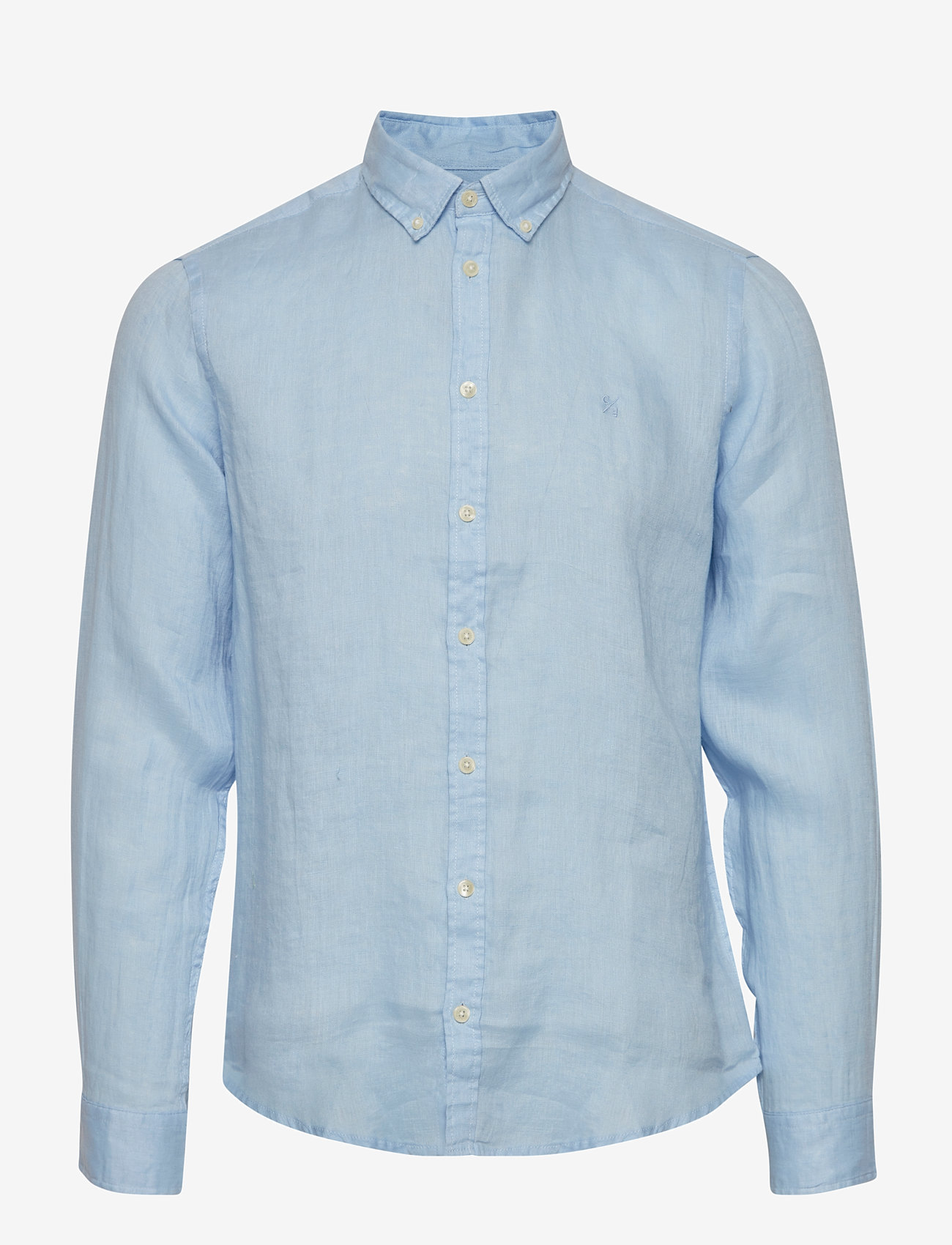 Casual Friday - CFANTON BD LS LINEN SHIRT - leinenhemden - chambray blue - 1