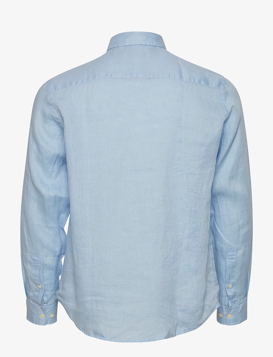 Casual Friday - CFANTON BD LS LINEN SHIRT - linneskjortor - chambray blue - 2