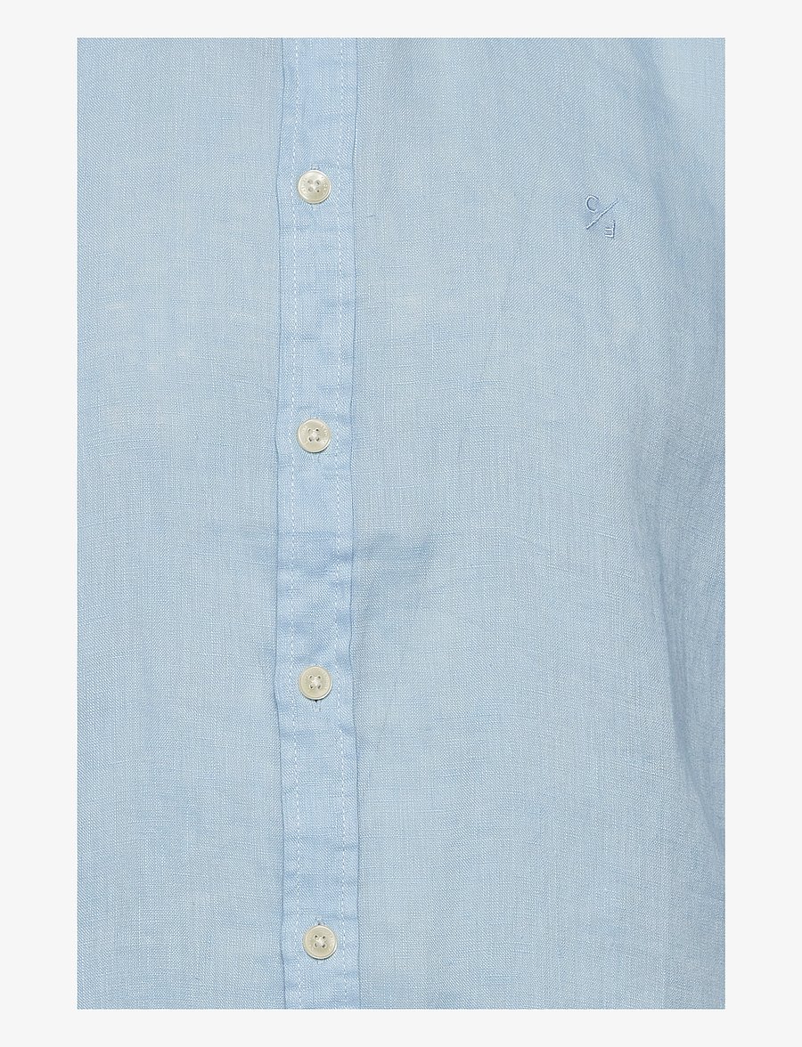 Casual Friday - CFANTON BD LS LINEN SHIRT - linneskjortor - chambray blue - 3