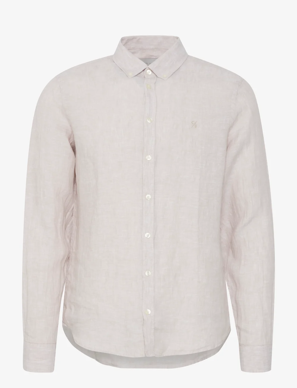 Casual Friday - CFANTON BD LS linen shirt - leinenhemden - chateau gray - 1