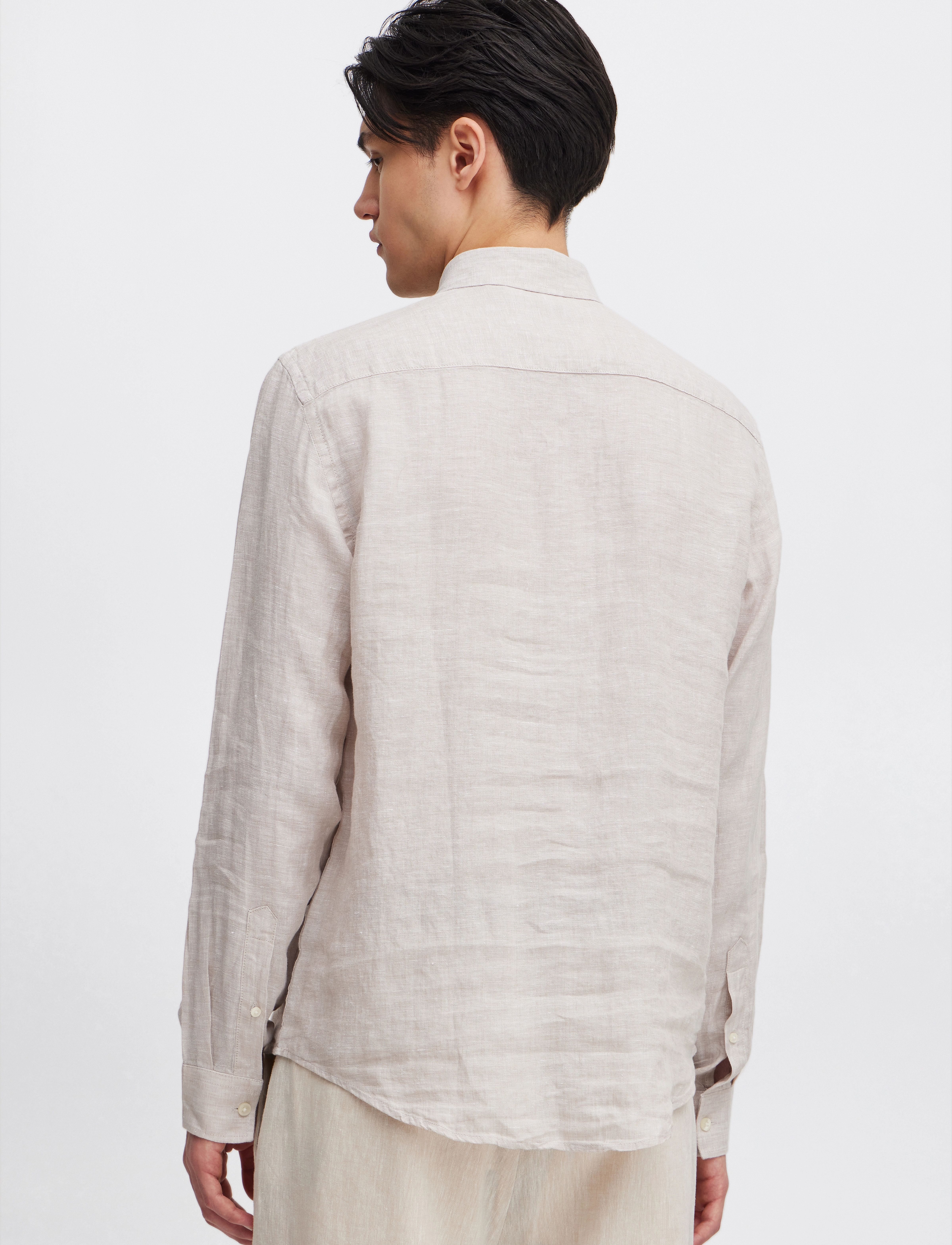 Casual Friday - CFANTON BD LS LINEN SHIRT - linneskjortor - chateau gray - 5